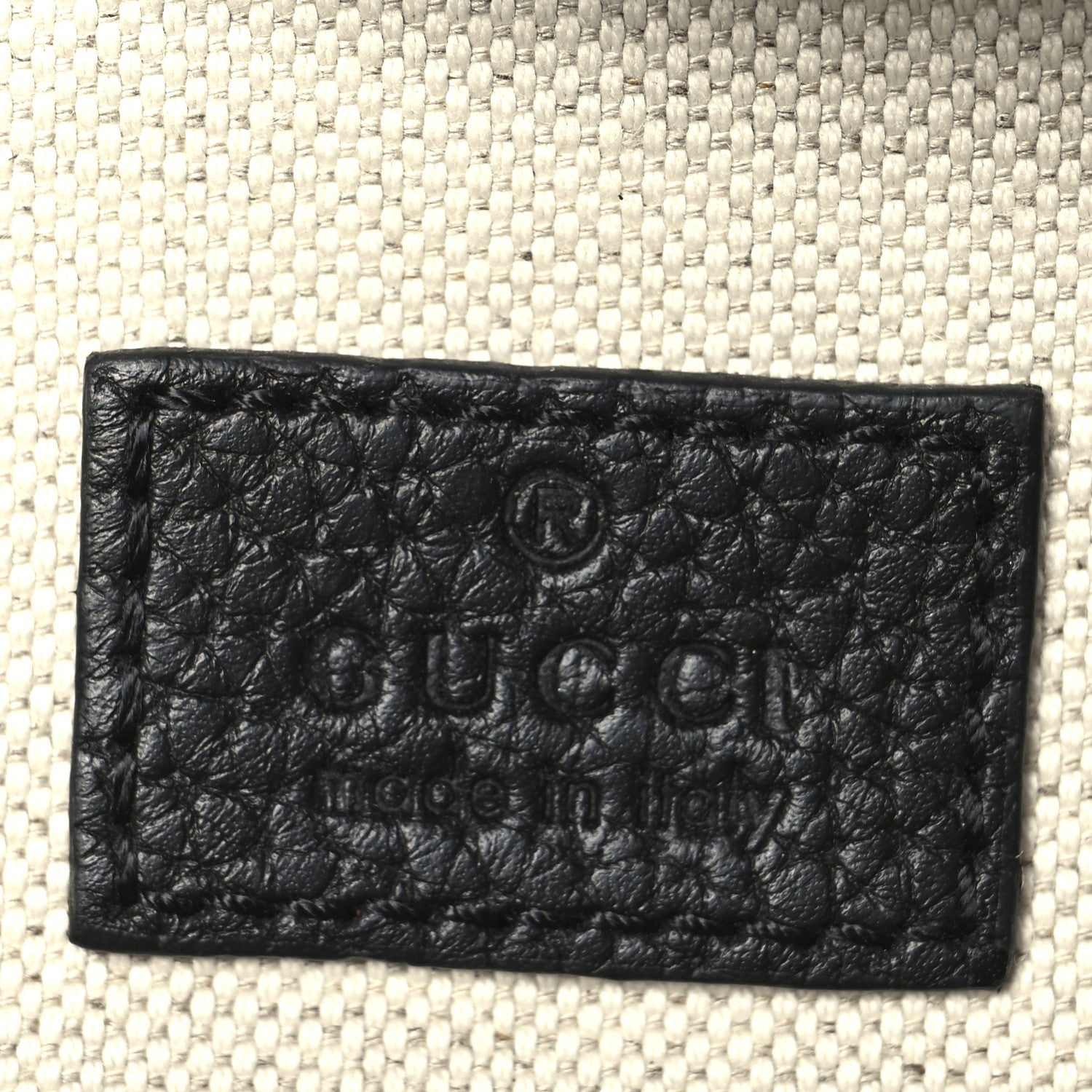Piuma Calfskin Jumbo GG Embossed Pocket Belt Bag  Black