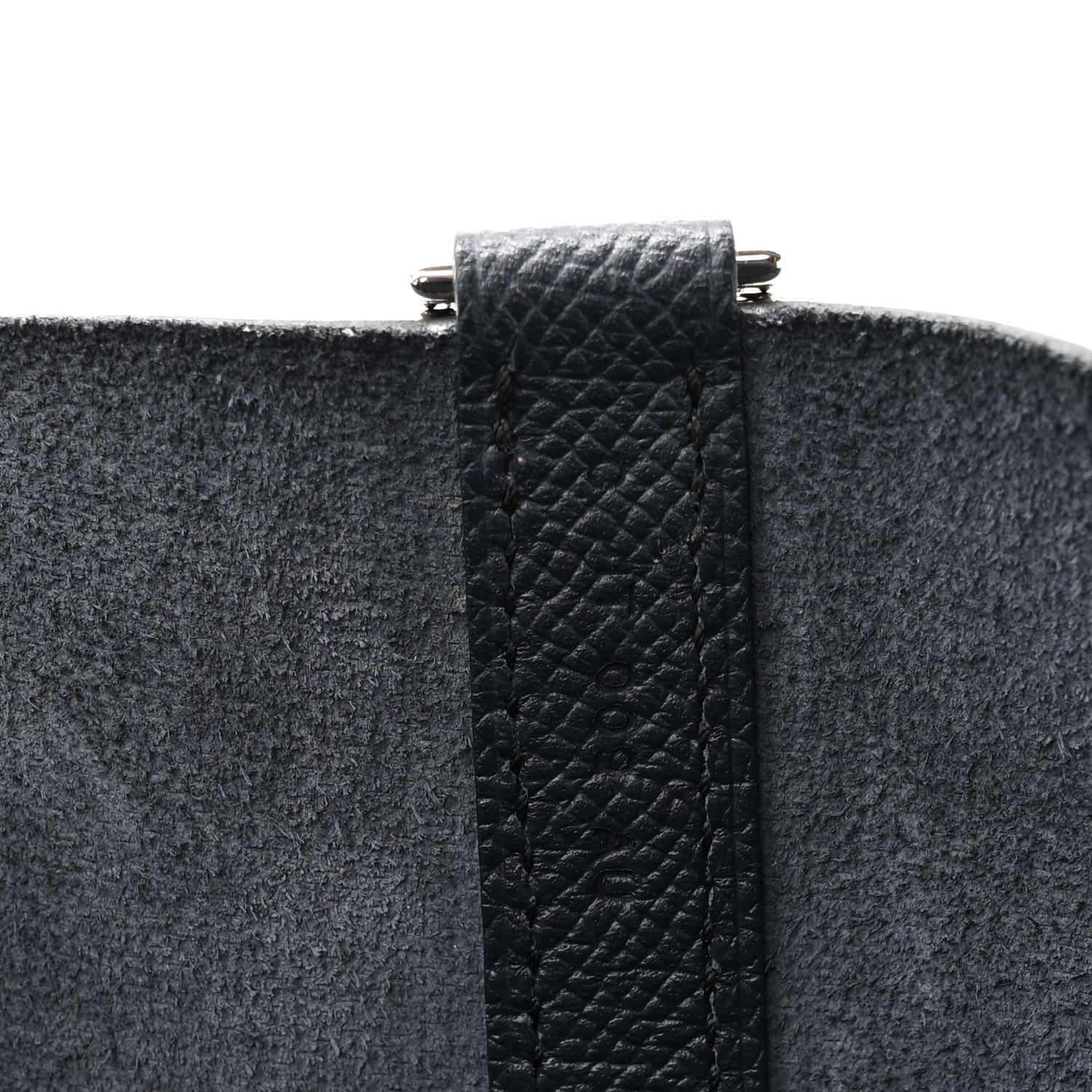 Epsom Tressage De Cuir Picotin Lock 22 MM Bleu Indigo Black Terre Battue