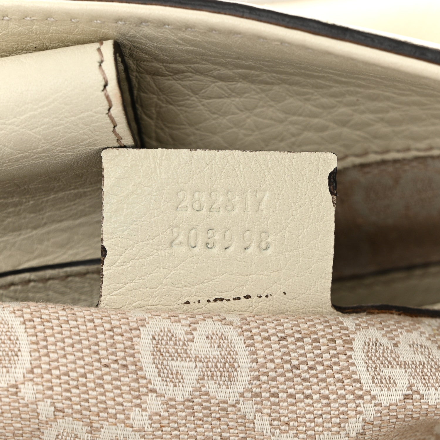 Grained Calfskin Medium Diana Bamboo Top Handle Tote Ivory