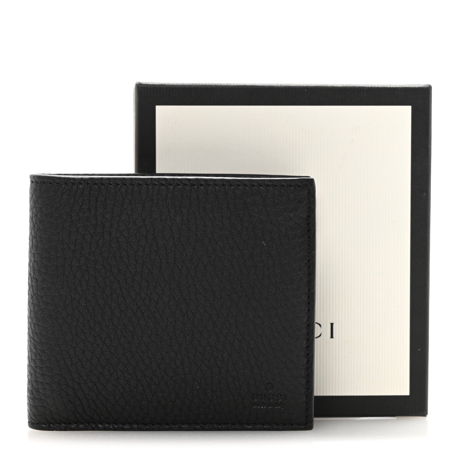 Calfskin Bi-Fold Wallet Black