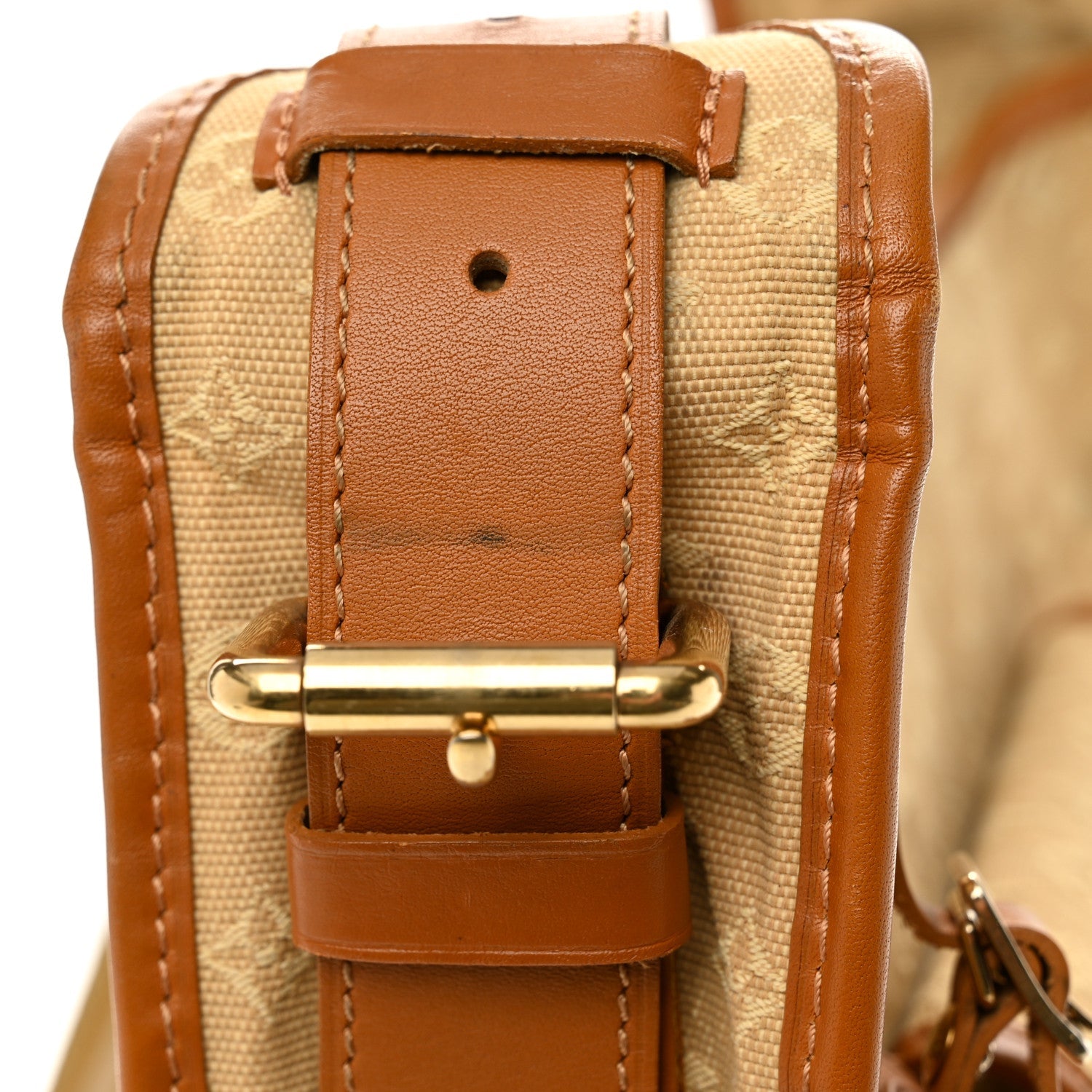 Mini Monogram Besace Mary Kate Beige