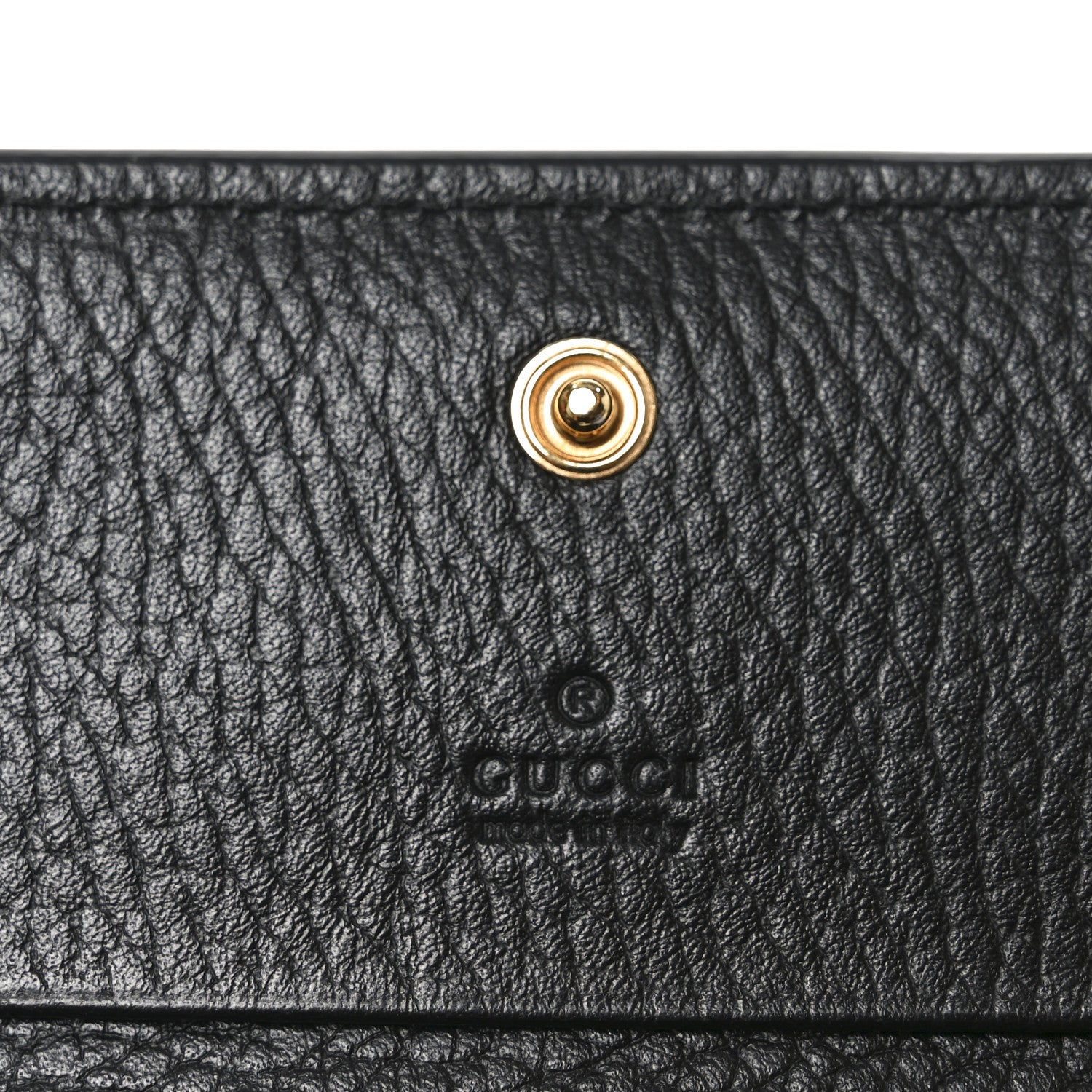 Dollar Calfskin GG Supreme Monogram GG Marmont Card Case Black Beige Ebony