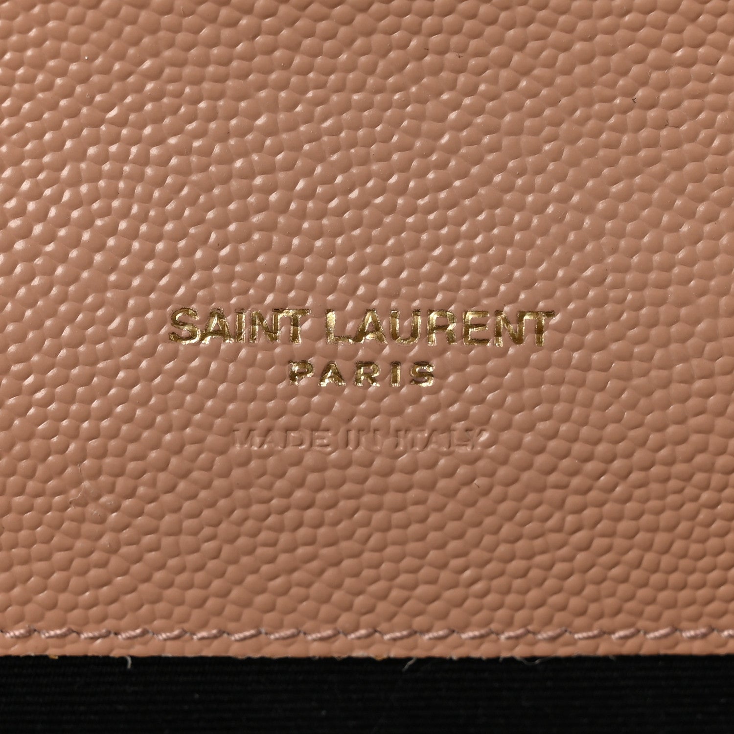 Grain De Poudre Matelasse Chevron Monogram Envelope Clutch Vintage Peach