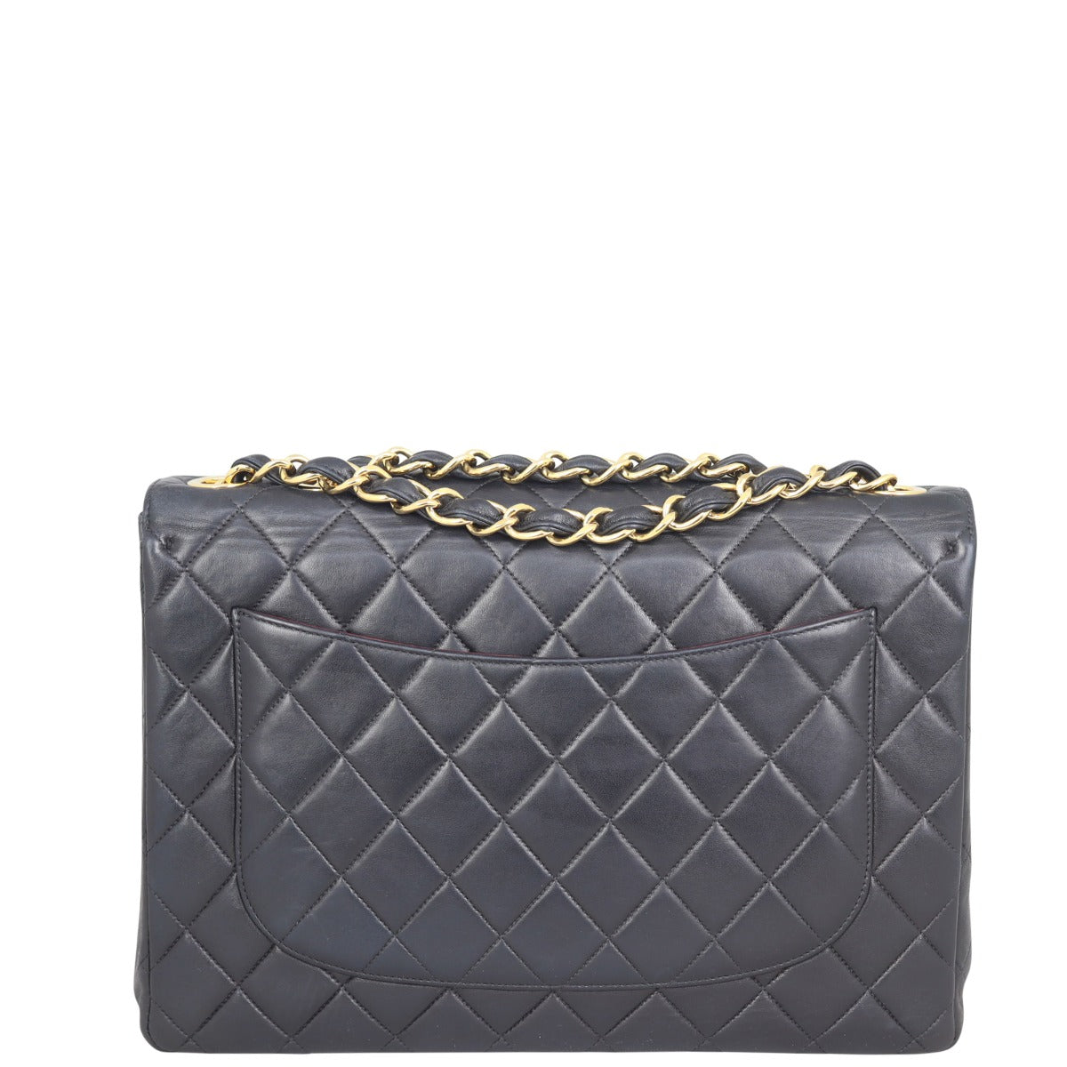 Chanel Classic Single Flap Jumbo |  Black Quilted Lambskin