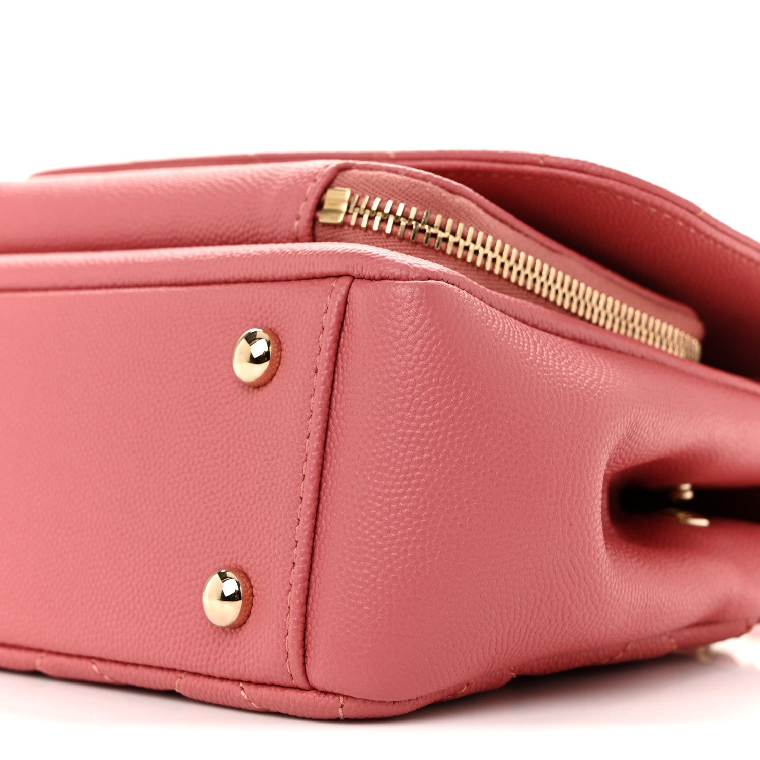 Caviar Quilted Small Business Affinity Flap Dark Pink