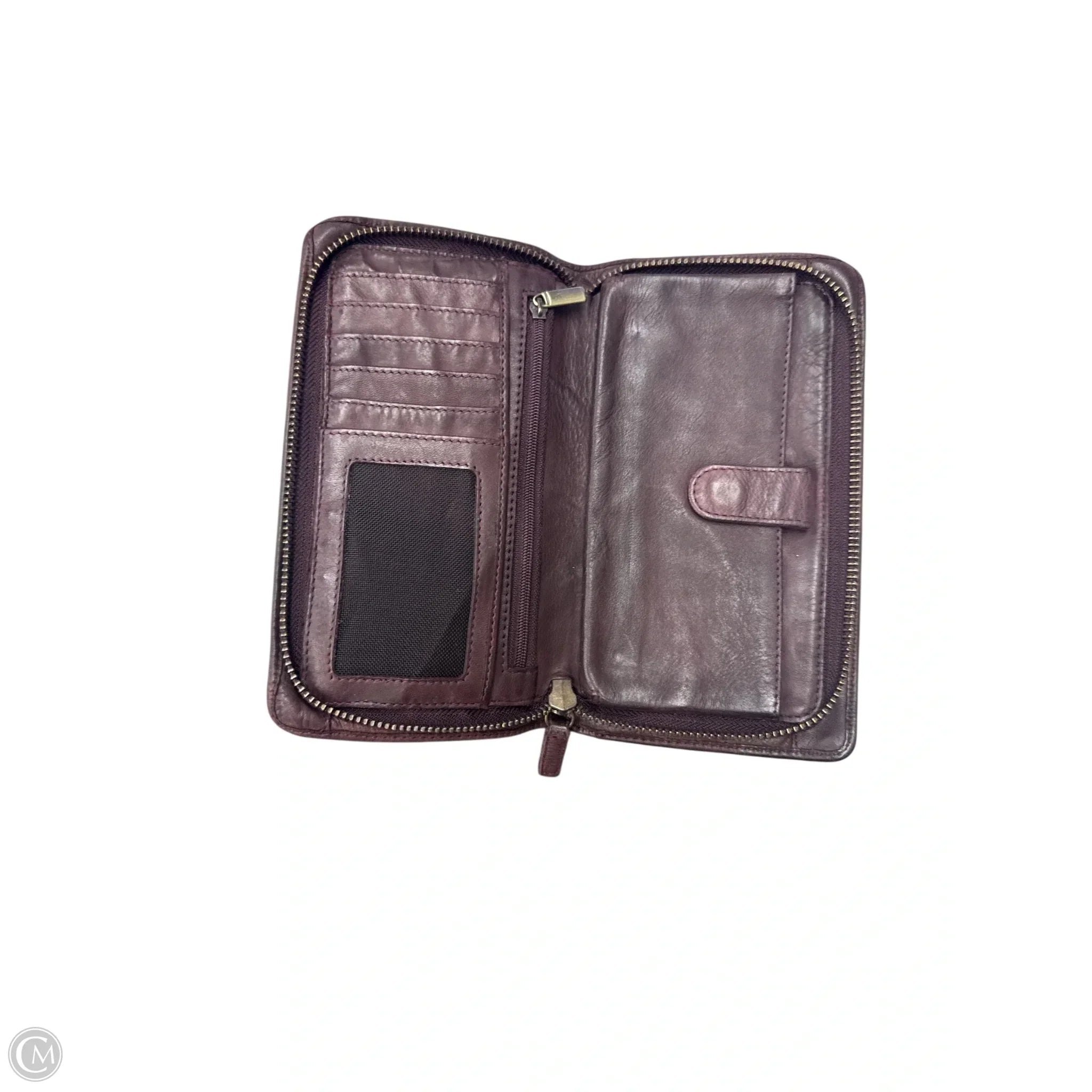 Wallet Leather By Clothes Mentor, Size: Medium