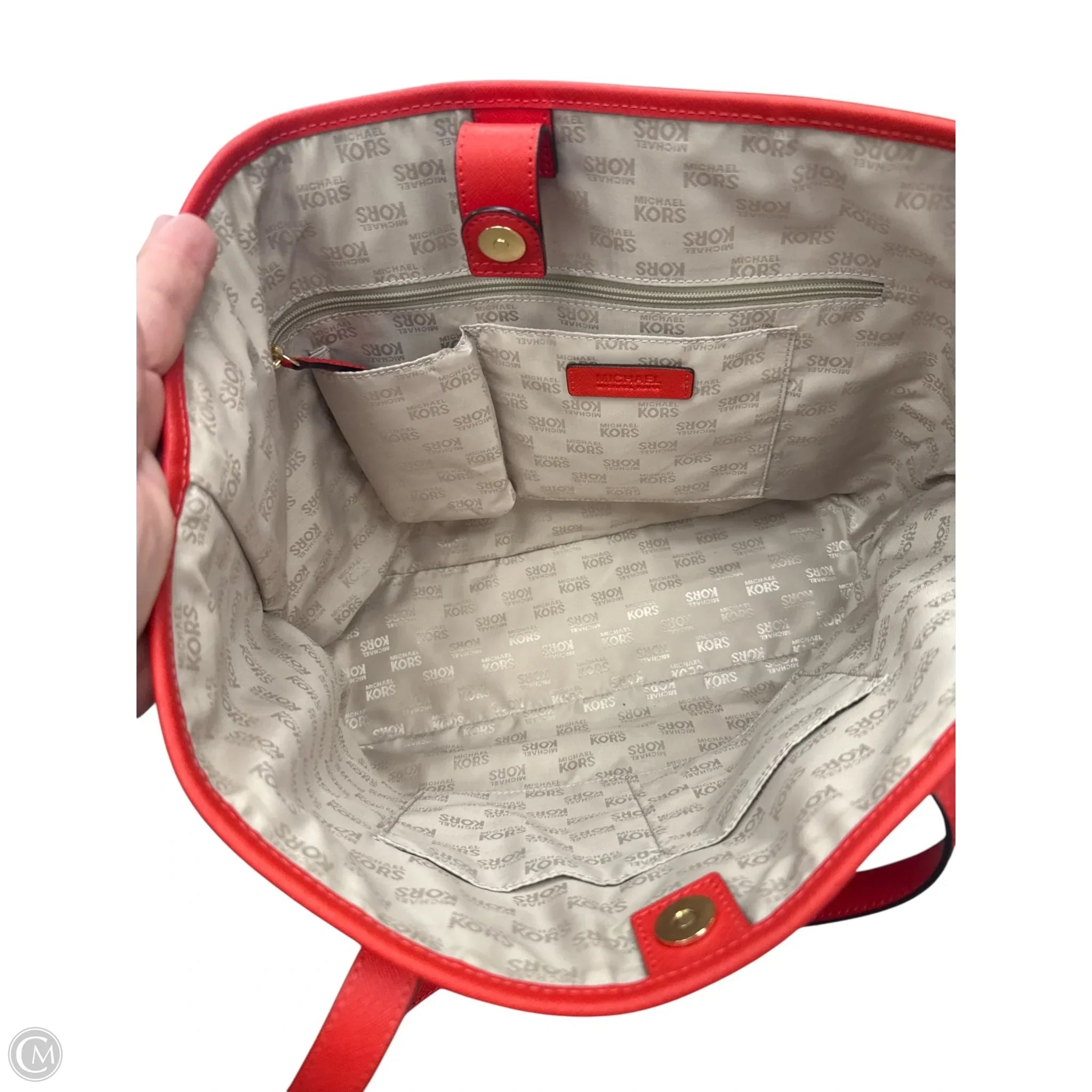 Tote Designer By Michael Kors, Size: Large