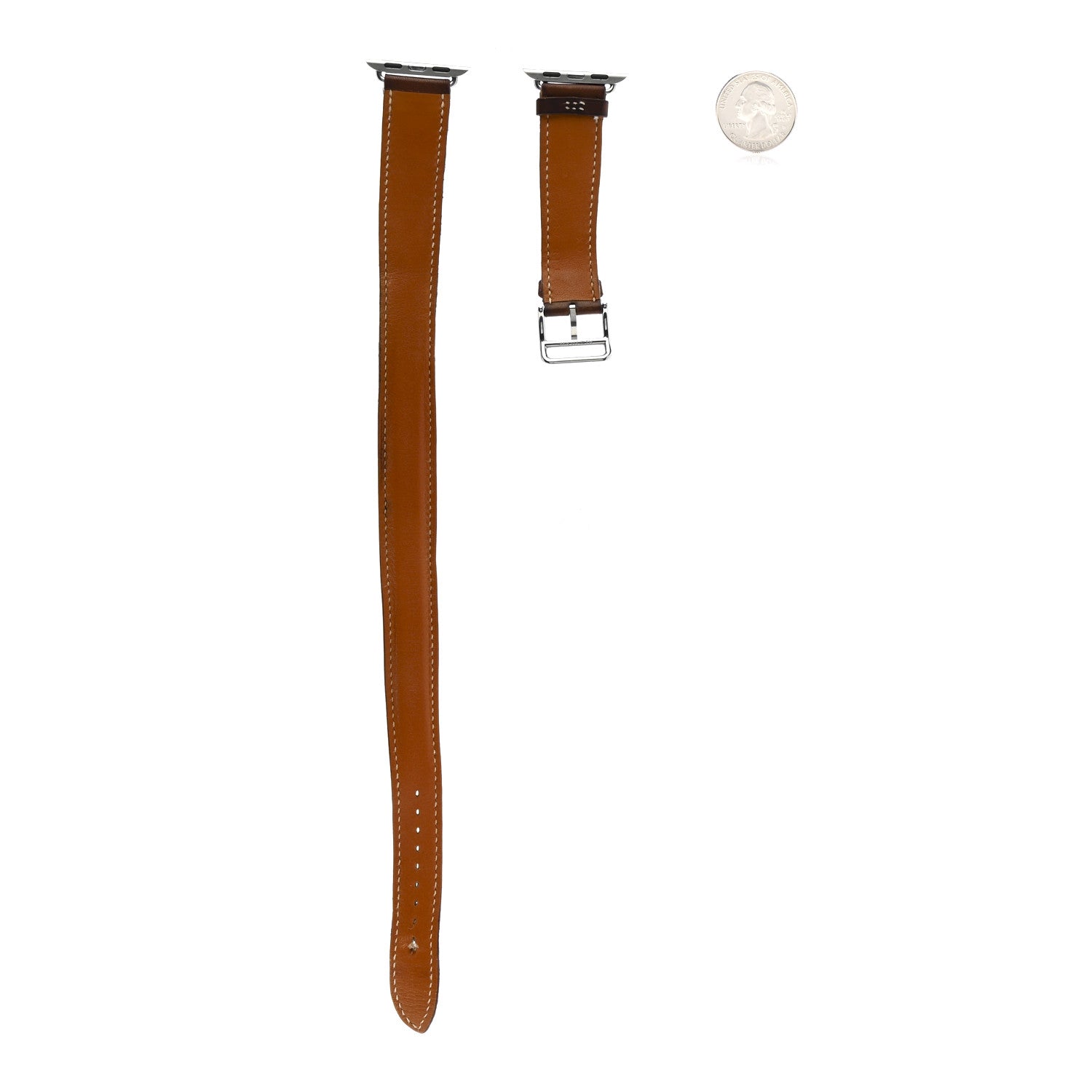 Barenia 34mm Apple Watch Double Tour Band Fauve