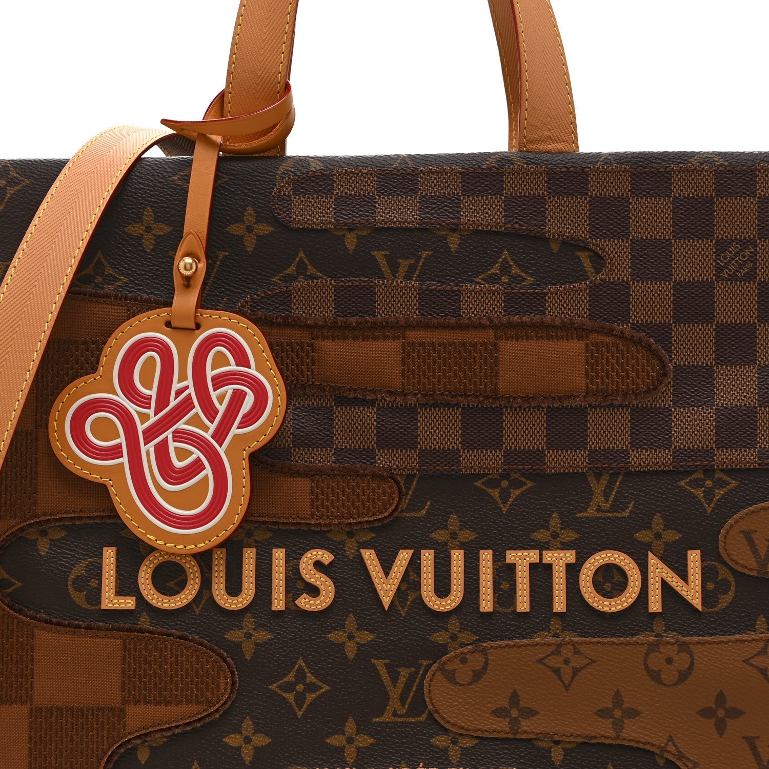 Monogram Landscape Shopper Tote MM Brown