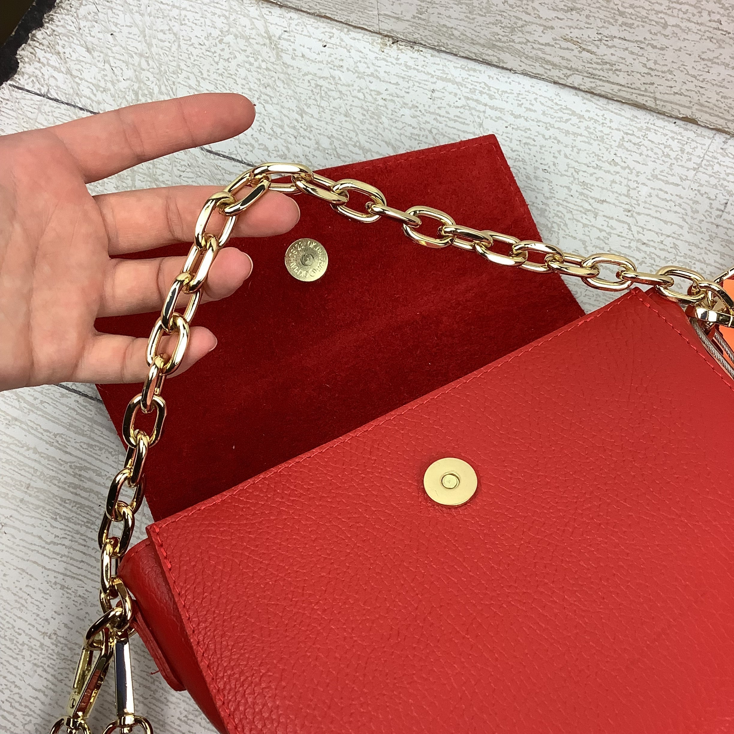 Crossbody Leather By Cmc, Size: Small