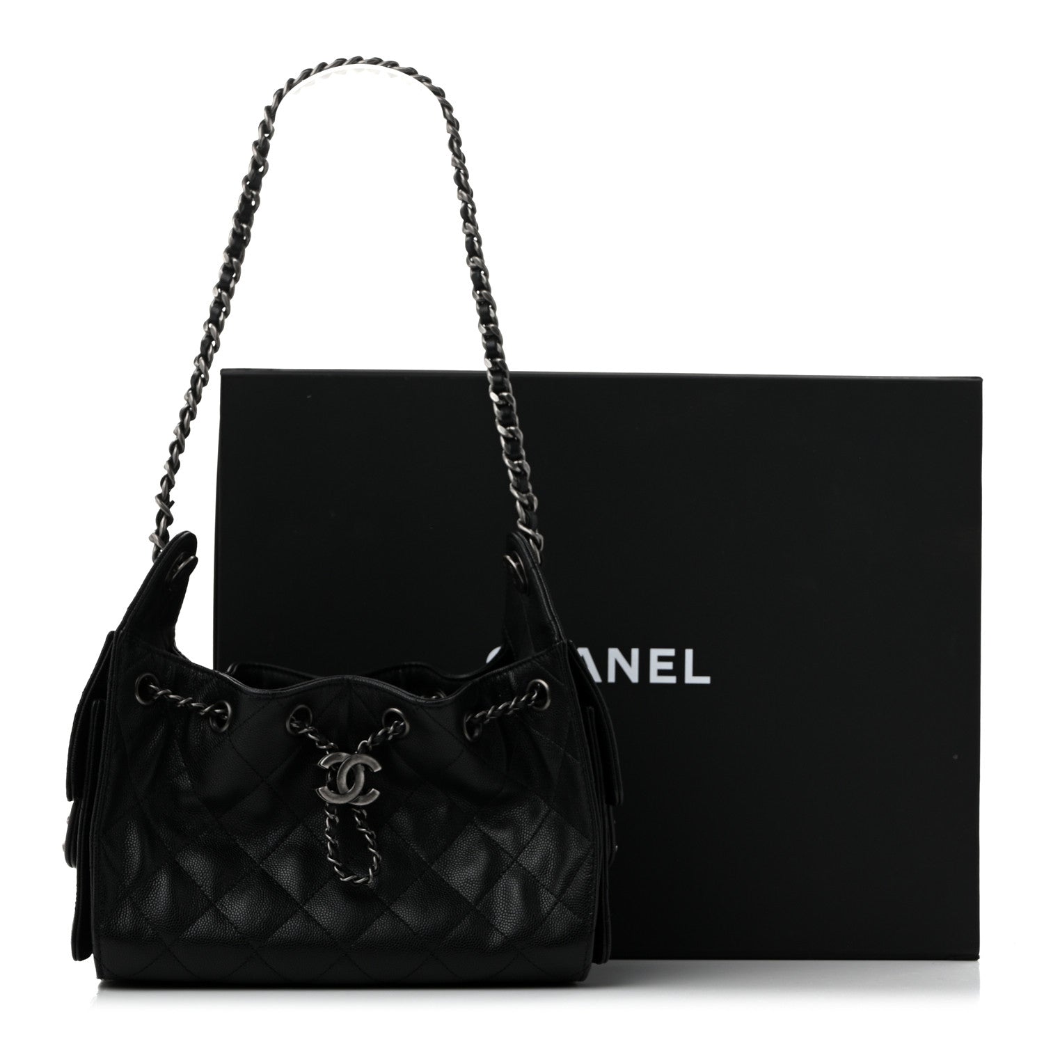 Caviar Quilted Mini Chanel 25 Handbag Black