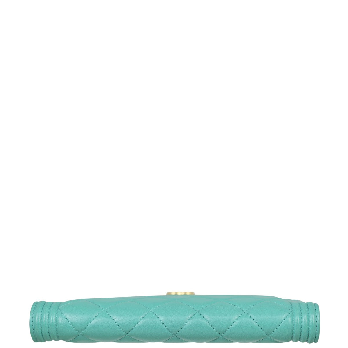 Chanel Boy Long Flap Wallet |  Light Teal