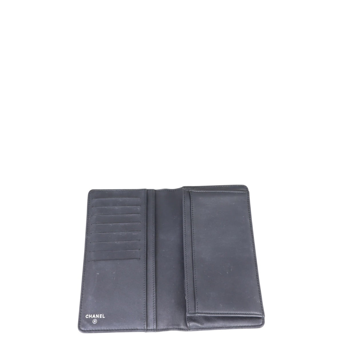 Chanel Vinyl CC Yen Wallet