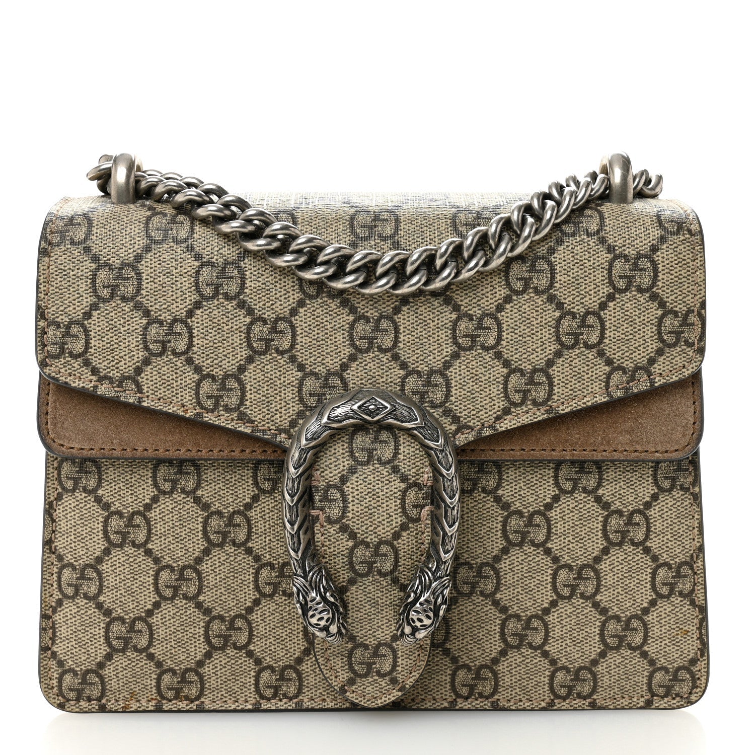 GG Supreme Monogram Mini Dionysus Shoulder Bag Taupe