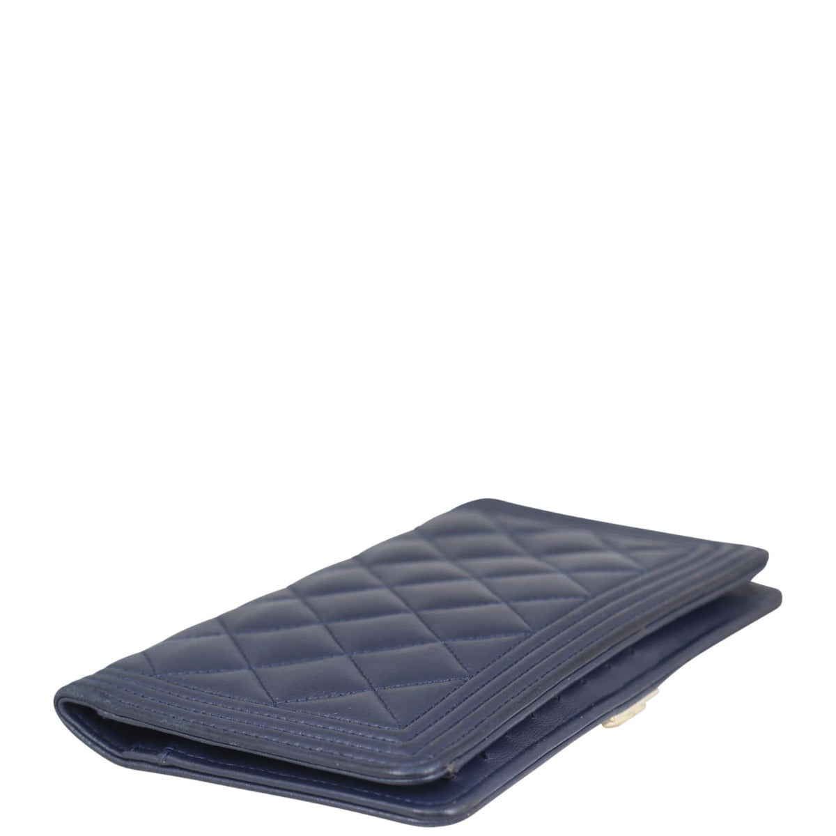 Chanel Boy Long Flap Wallet | Navy