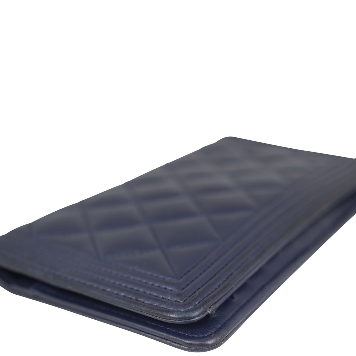Chanel Boy Long Flap Wallet | Navy