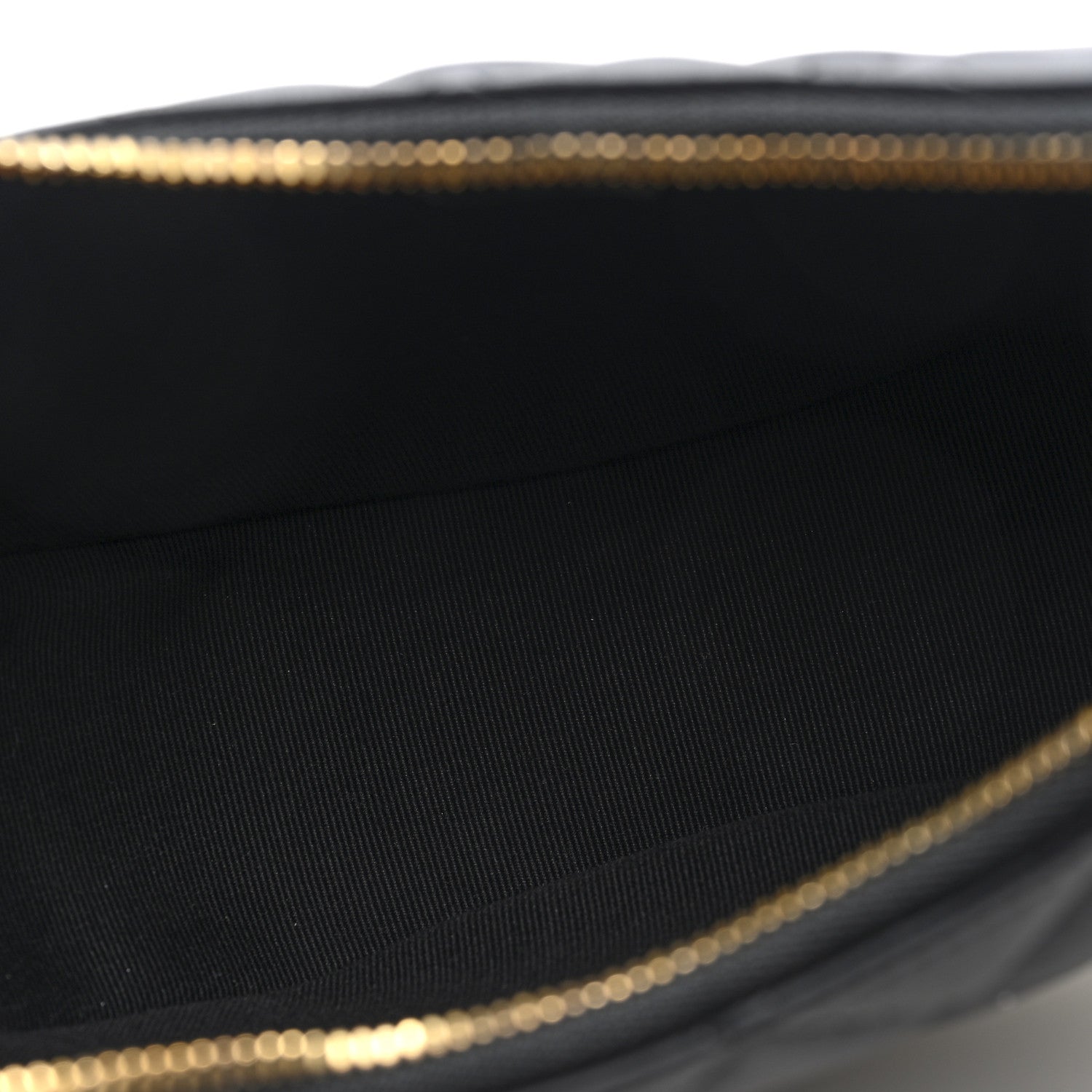 Lambskin Quilted Small Hobo Bag Black