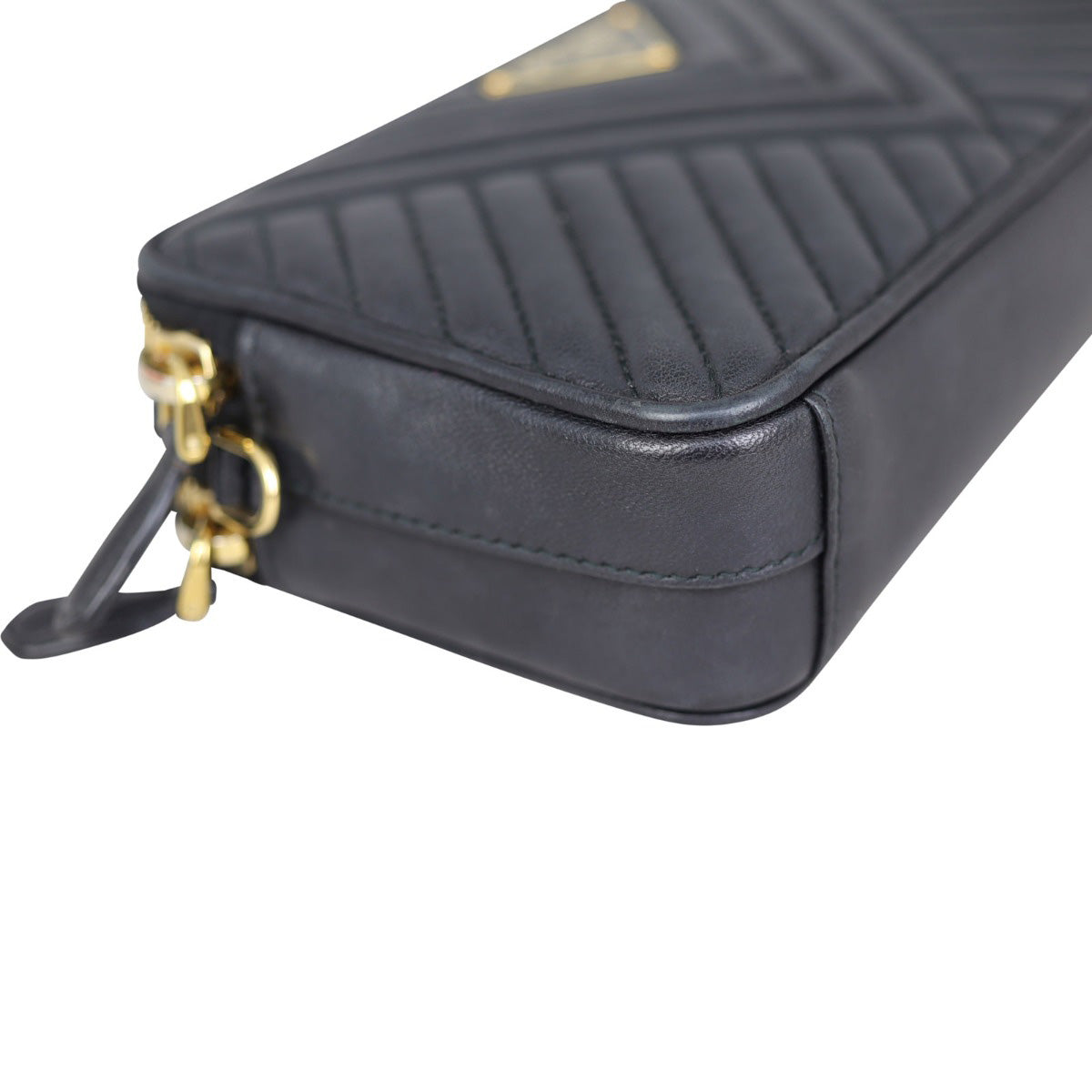 Prada Diagramme Nappa Mini Chain Shoulder Bag