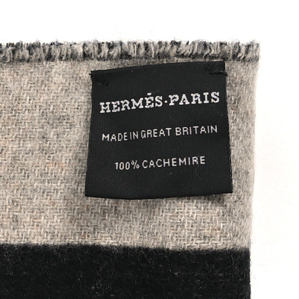 Cashmere Casaque Love Story Muffler Black Beige Chine