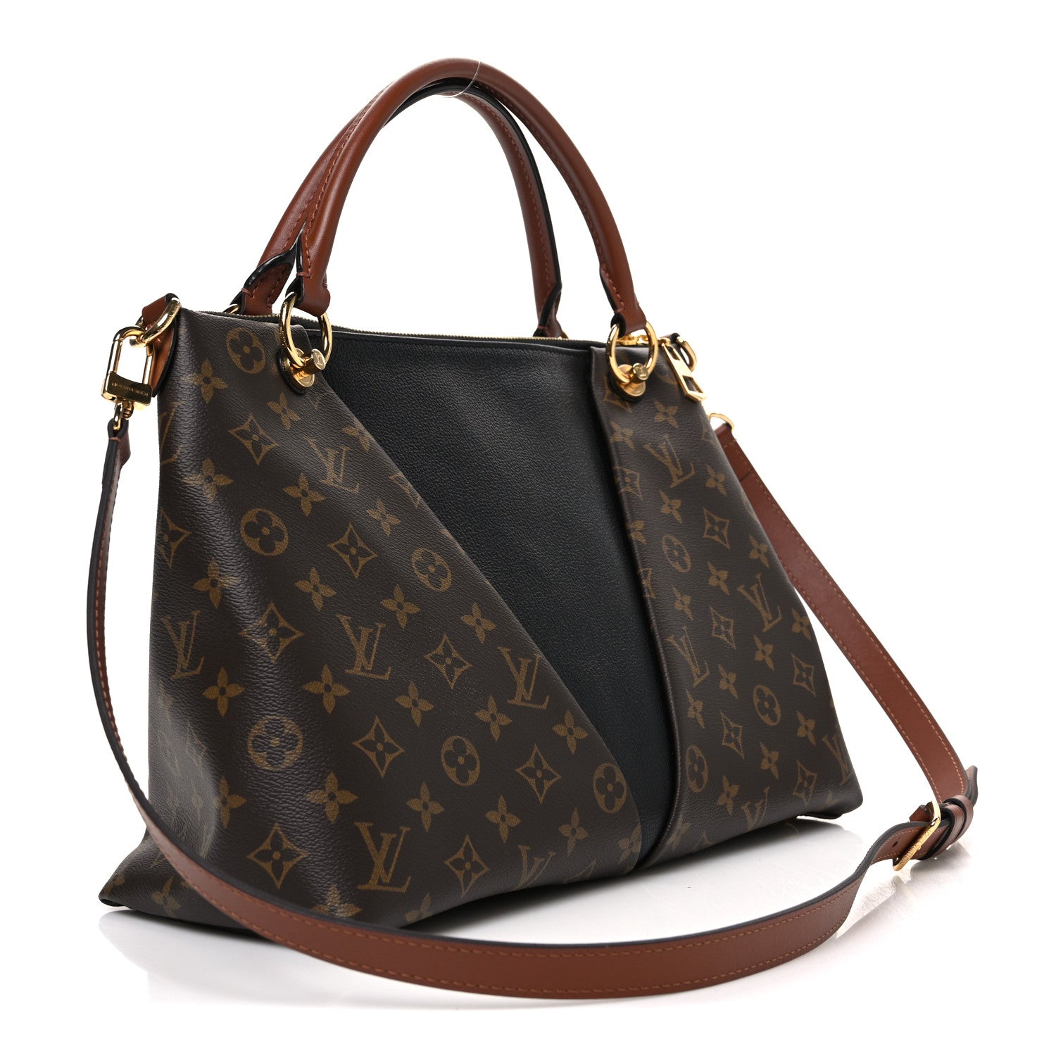 Monogram V Tote MM Black