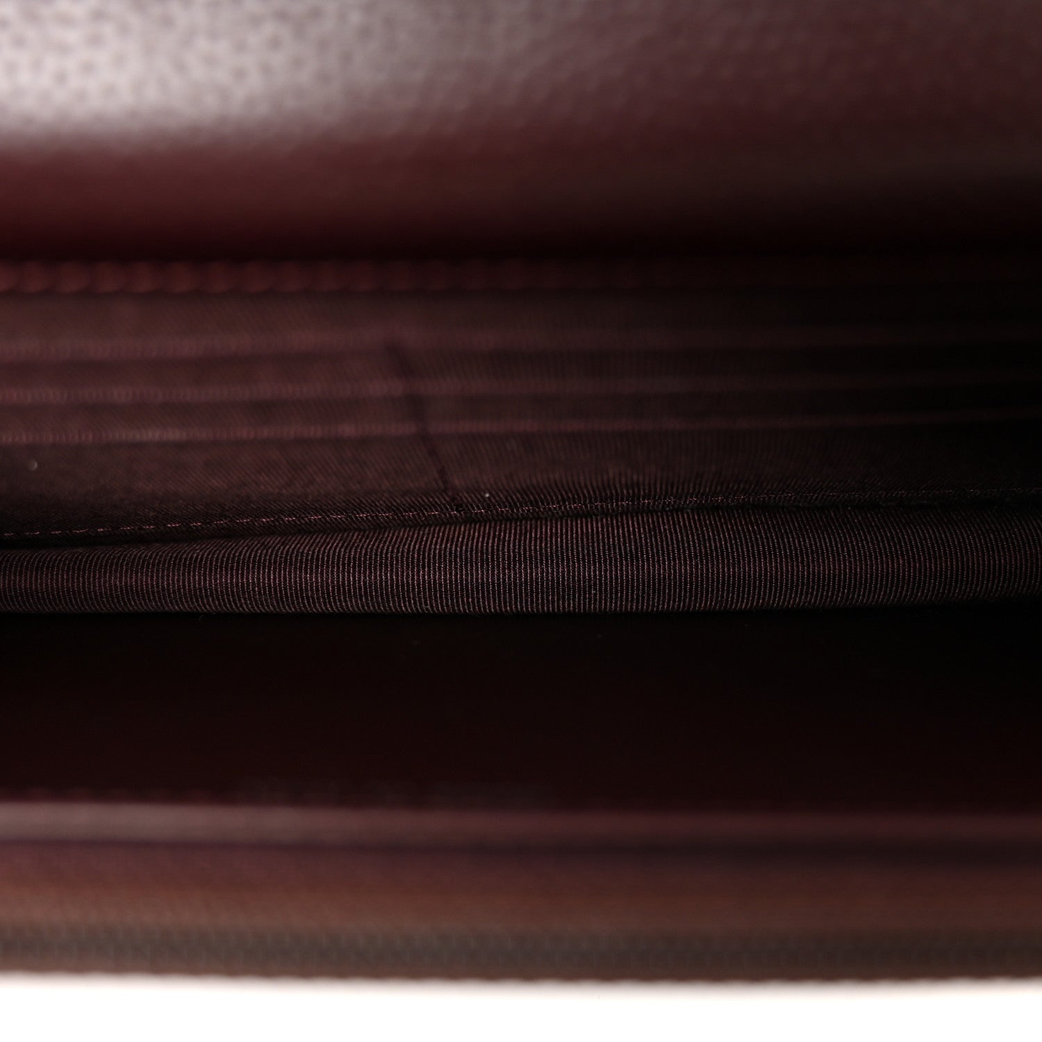 Caviar Quilted Wallet on Chain WOC Burgundy