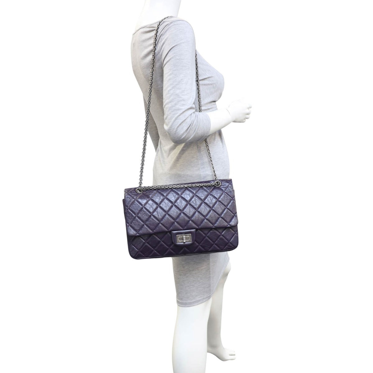 Chanel 2.55 Reissue 227 Double Flap Bag | Purple