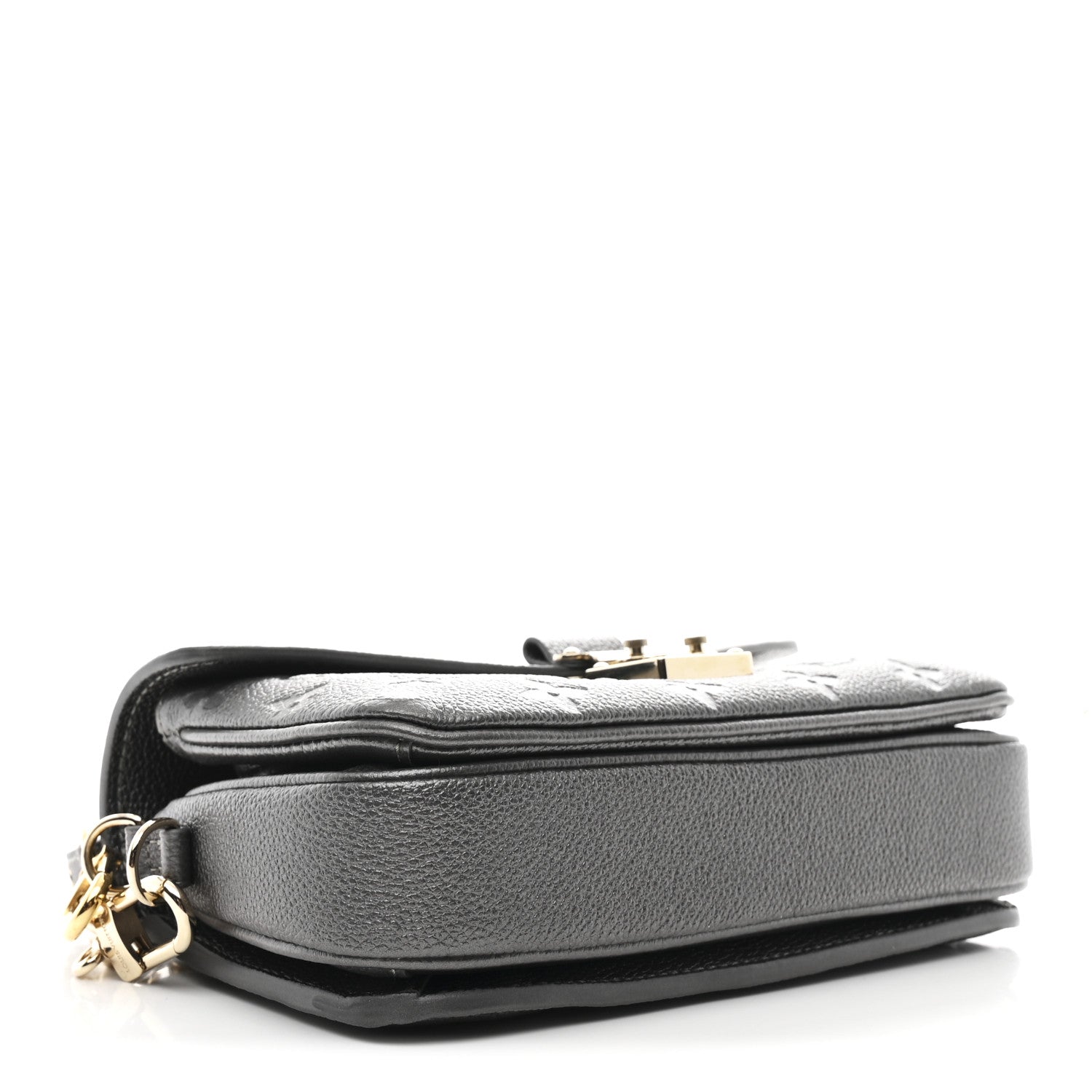 Shimmery Empreinte LV Ski Pochette Metis East West Gun Metal