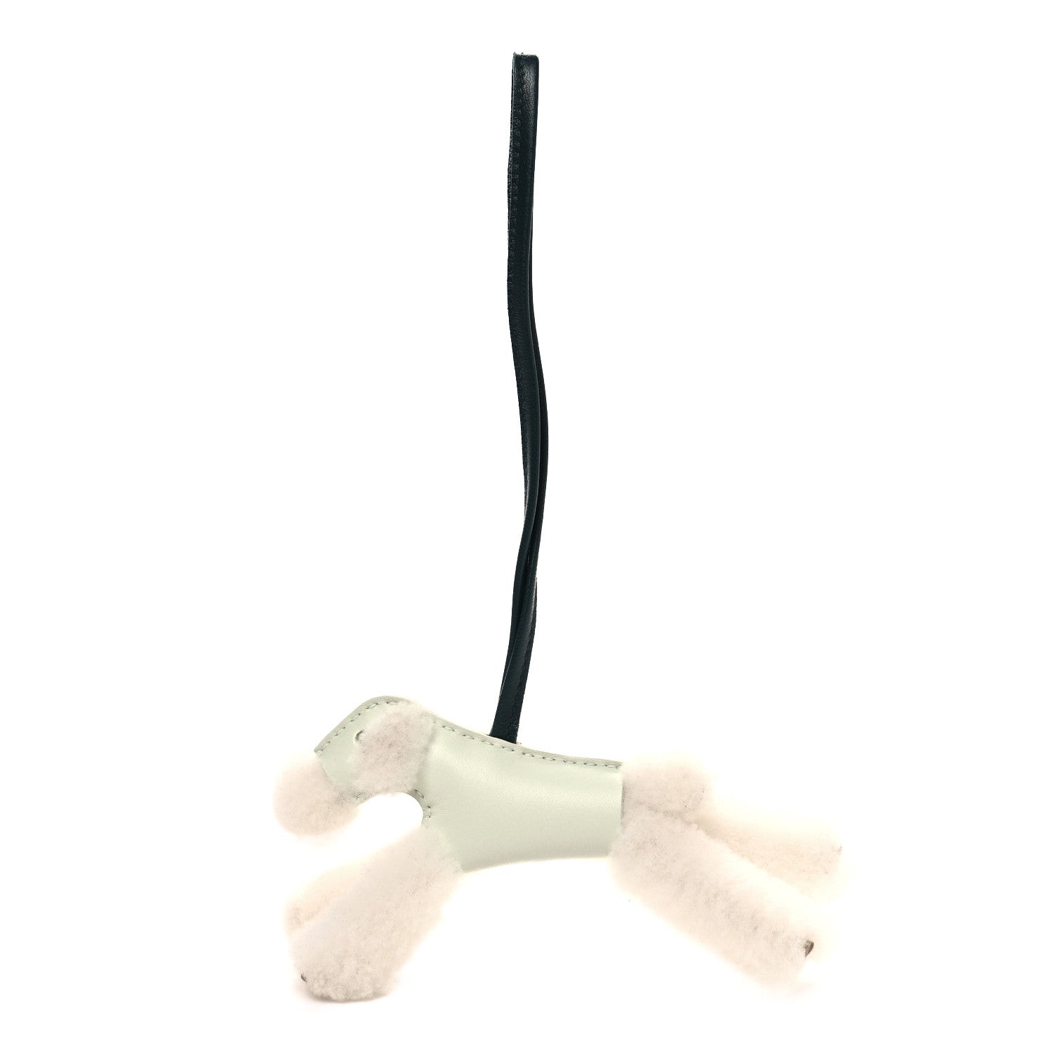 Milo Lambskin Shearling Budy Charm Vert Fizz