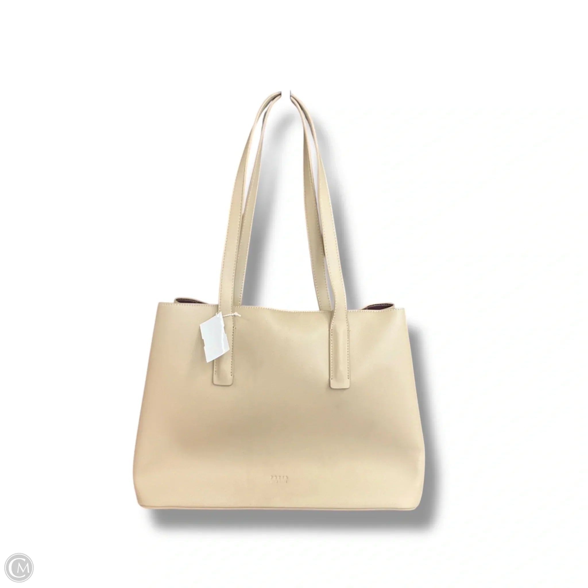 Tote Leather By Freja, Size: Medium
