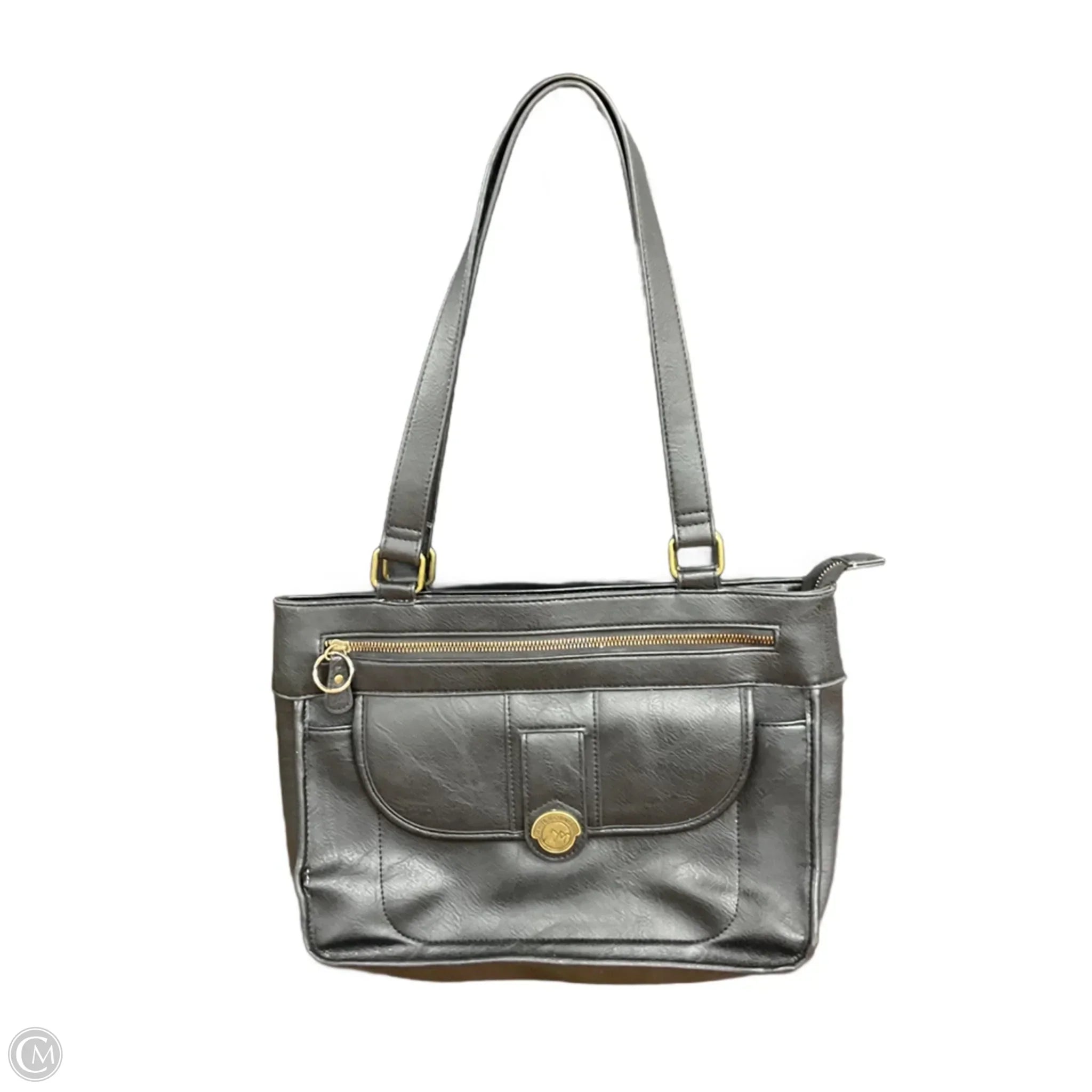 Handbag Leather By White Mountain, Size: Medium