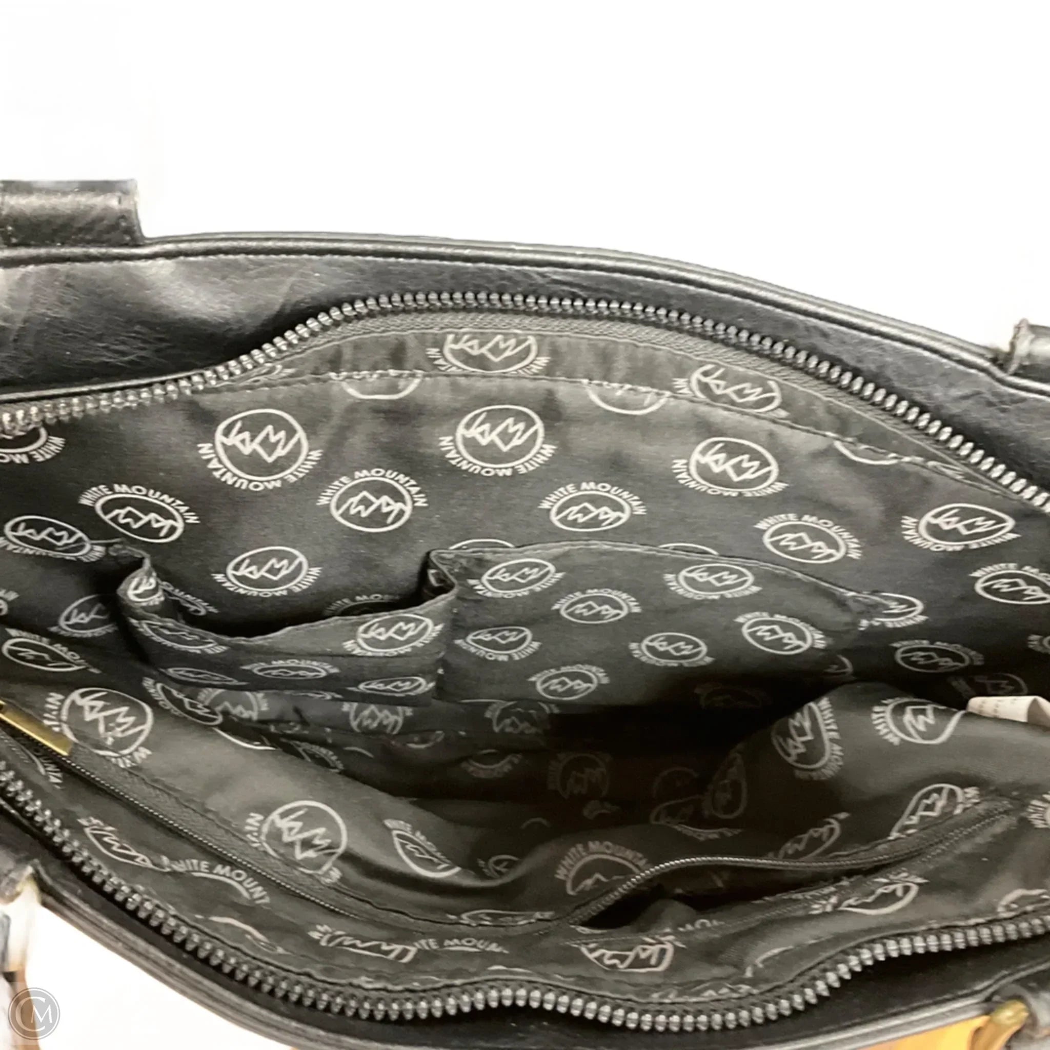 Handbag Leather By White Mountain, Size: Medium