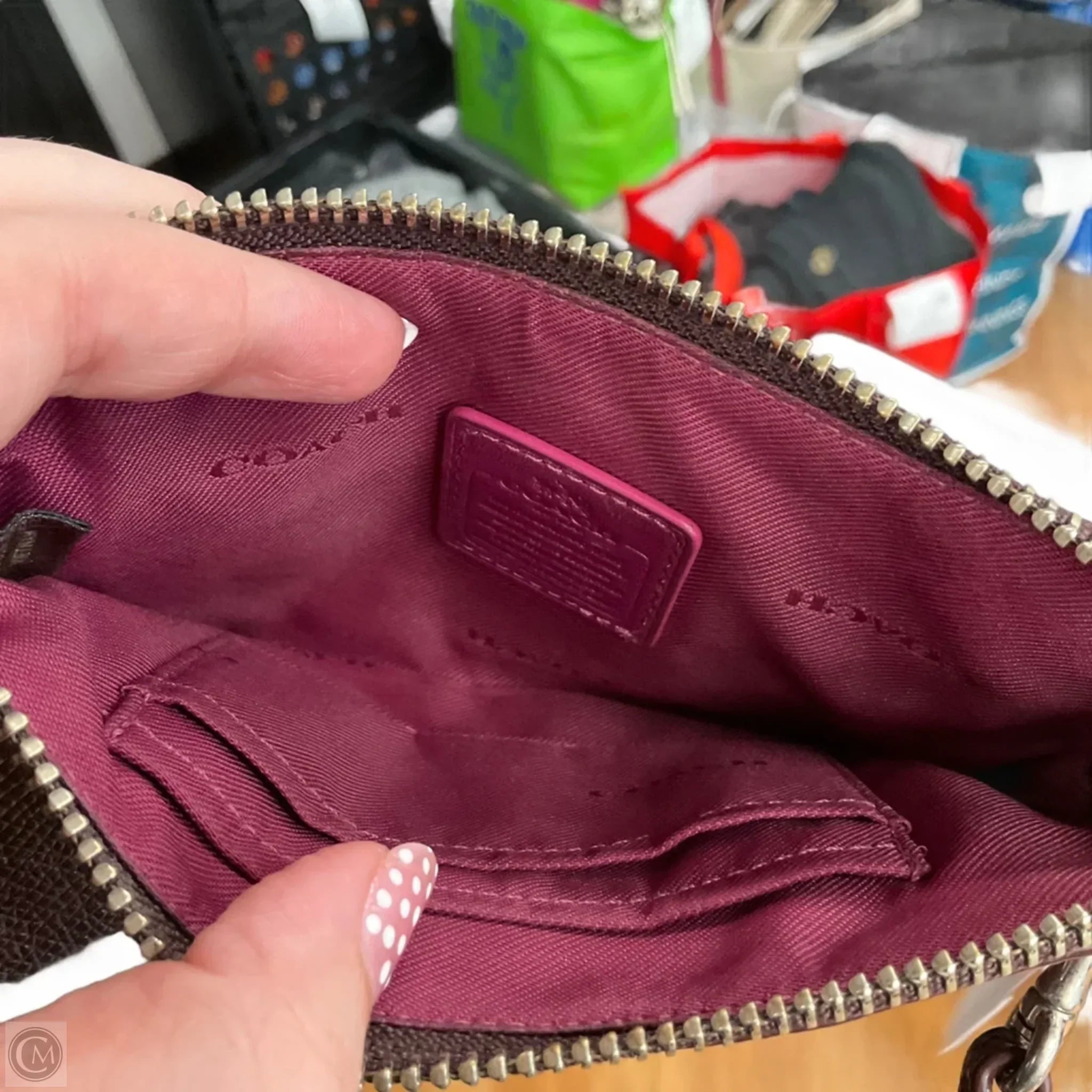 Wristlet Designer By Coach, Size: Small
