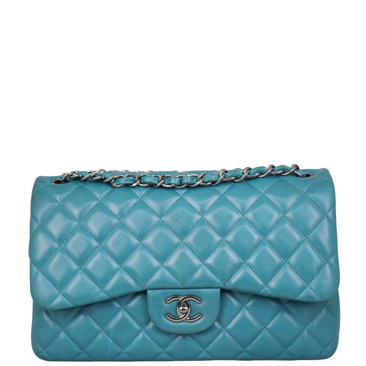 Chanel Classic Double Flap Jumbo | Peacock Blue
