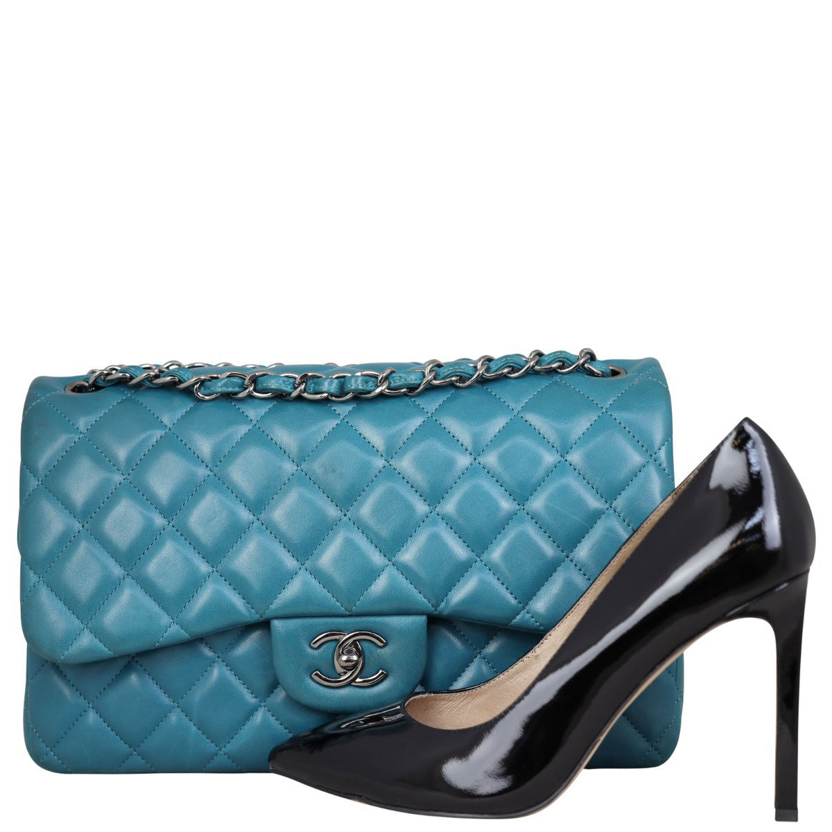 Chanel Classic Double Flap Jumbo | Peacock Blue