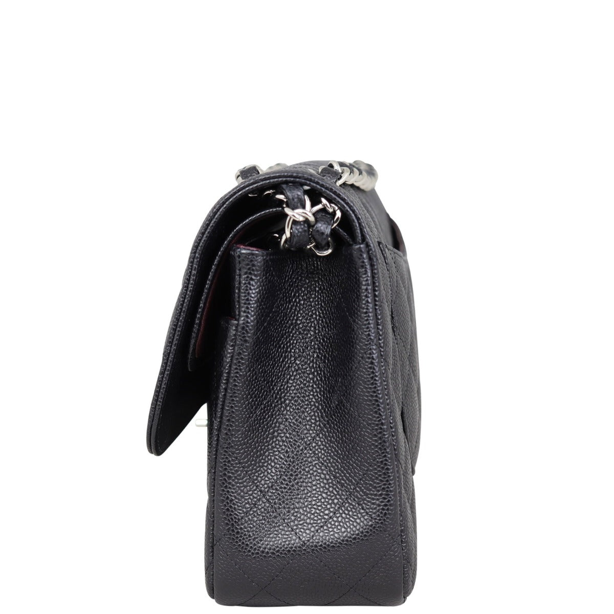 Chanel Classic Double Flap Jumbo | Black Silver H