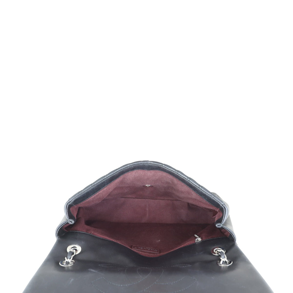Chanel Chevron Double Stitch Single Flap Jumbo