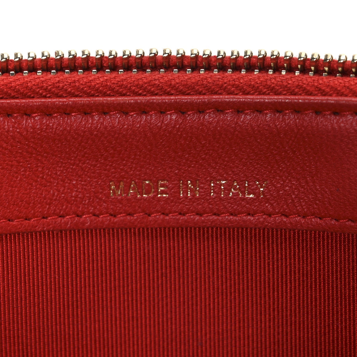 Lambskin Quilted Small Clutch With Chain Red
