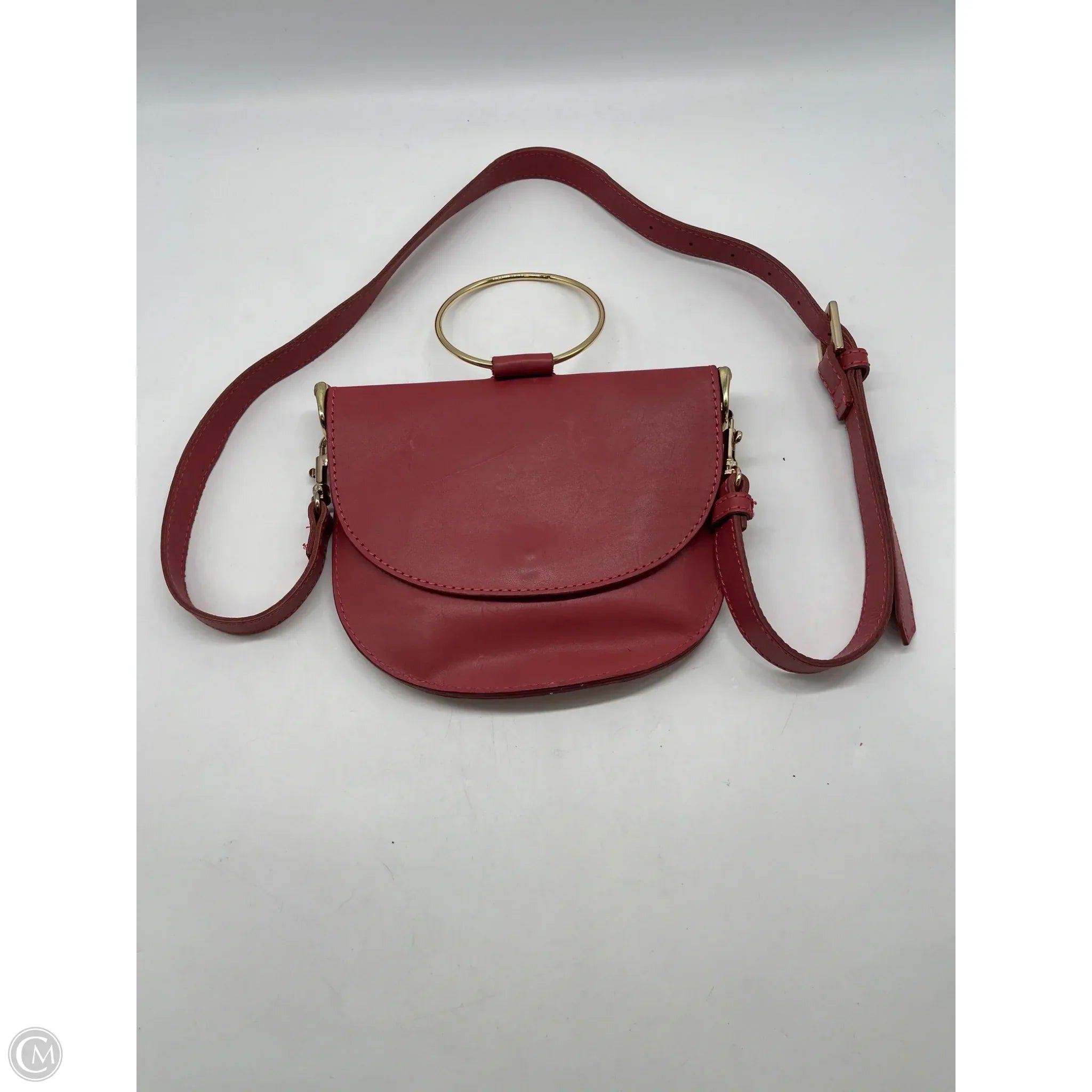 Crossbody Leather By Able, Size: Small