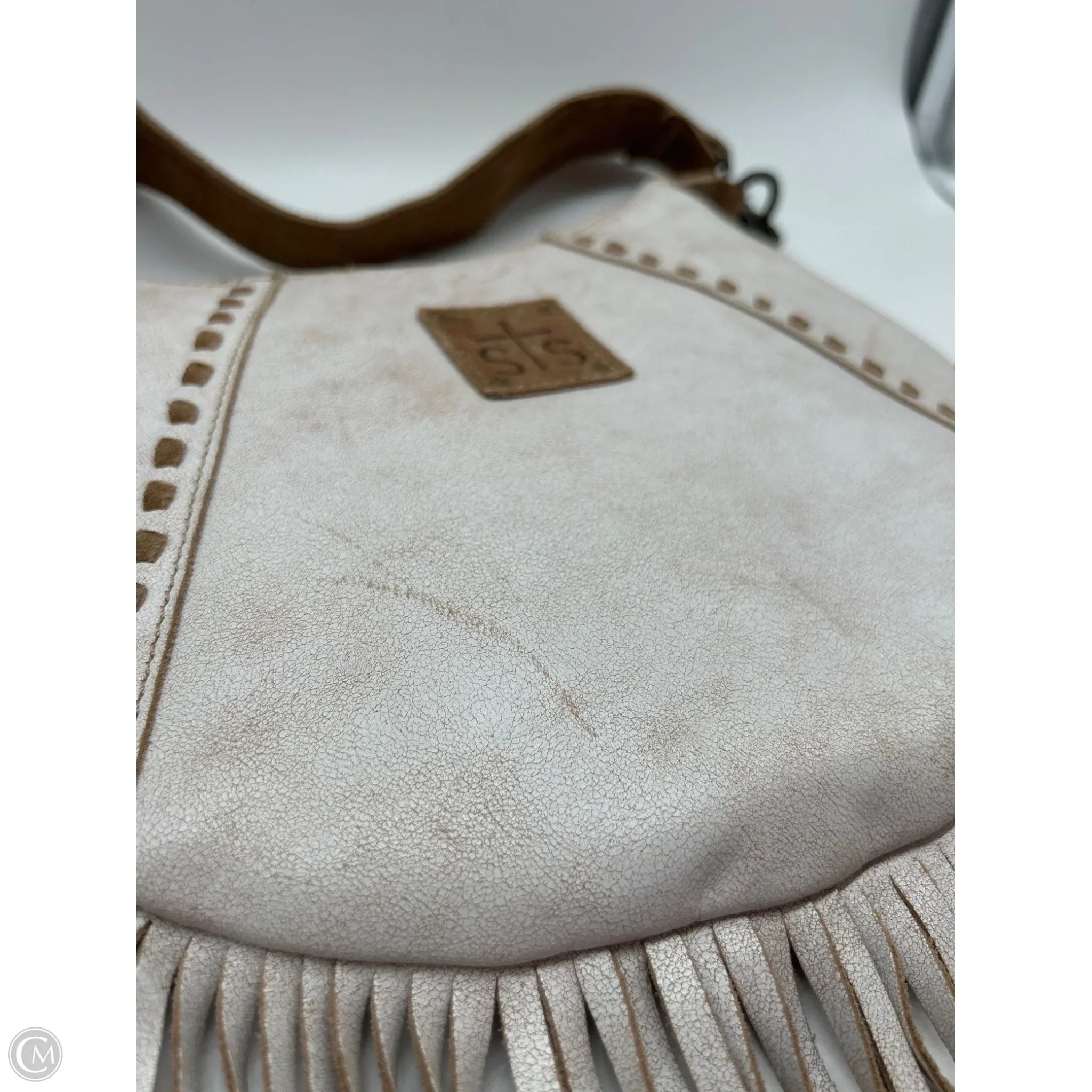 Crossbody Leather By Clothes Mentor, Size: Medium