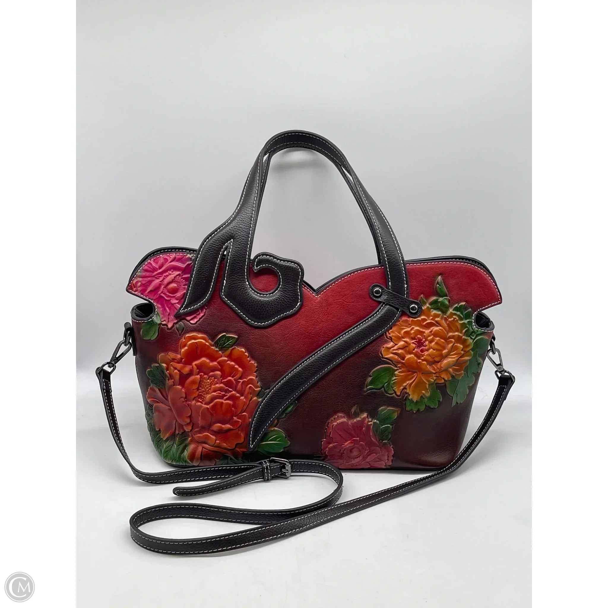 Handbag Leather By Clothes Mentor, Size: Large