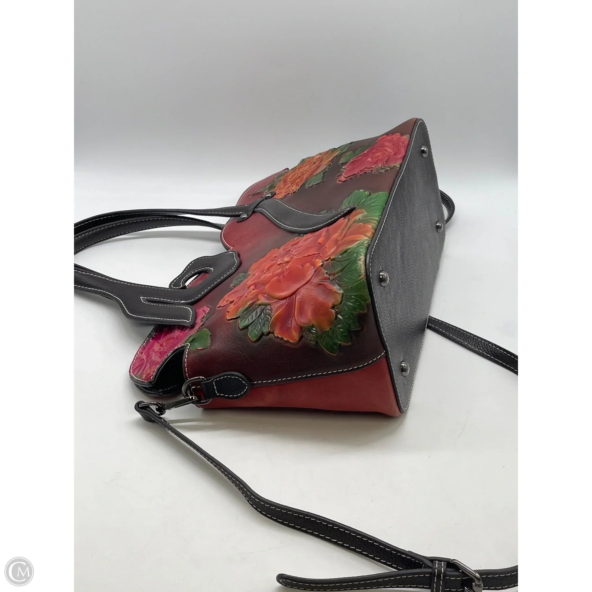 Handbag Leather By Clothes Mentor, Size: Large