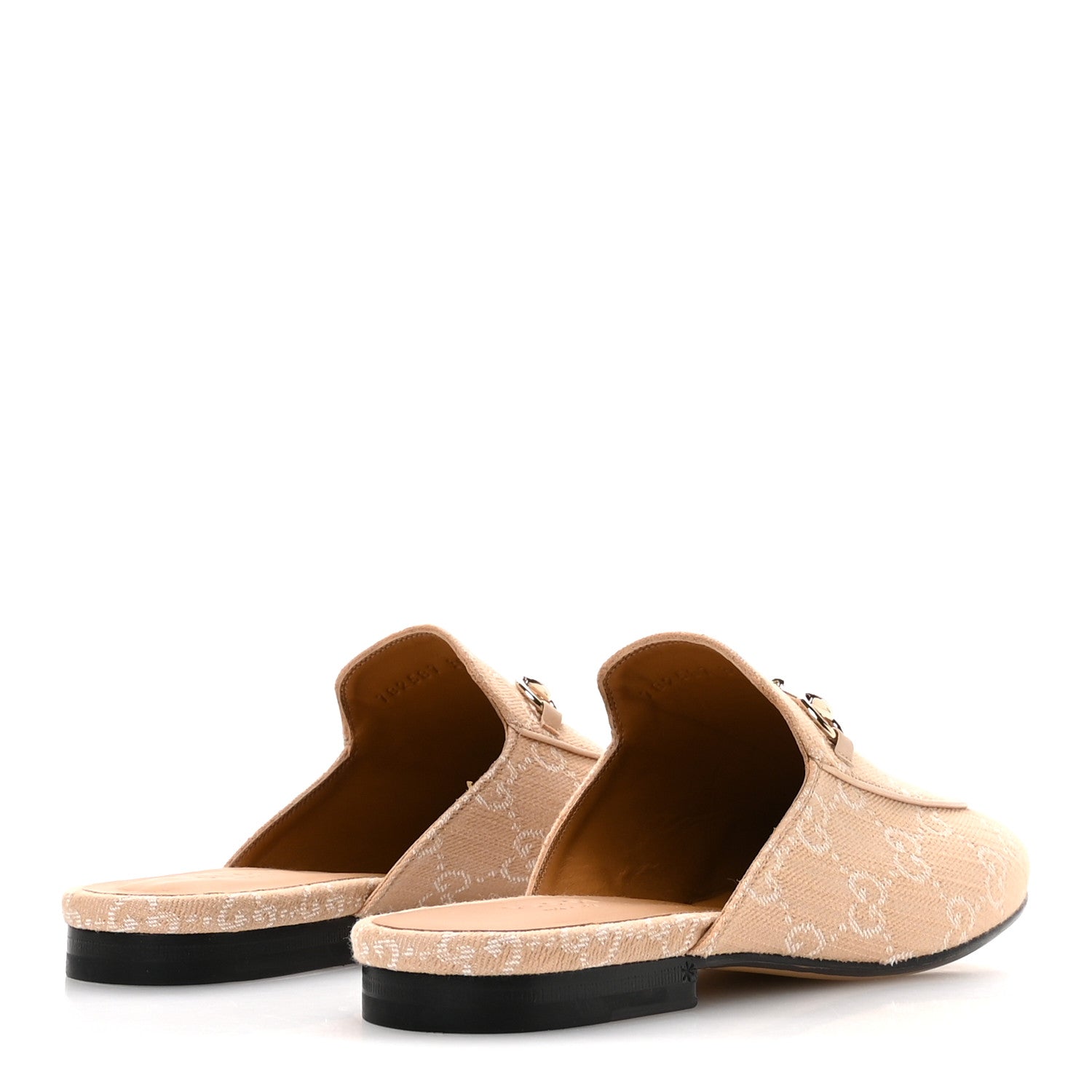 Summer Denim GG Malaga Kid Womens Princetown Slippers 39.5 Souffle Rose