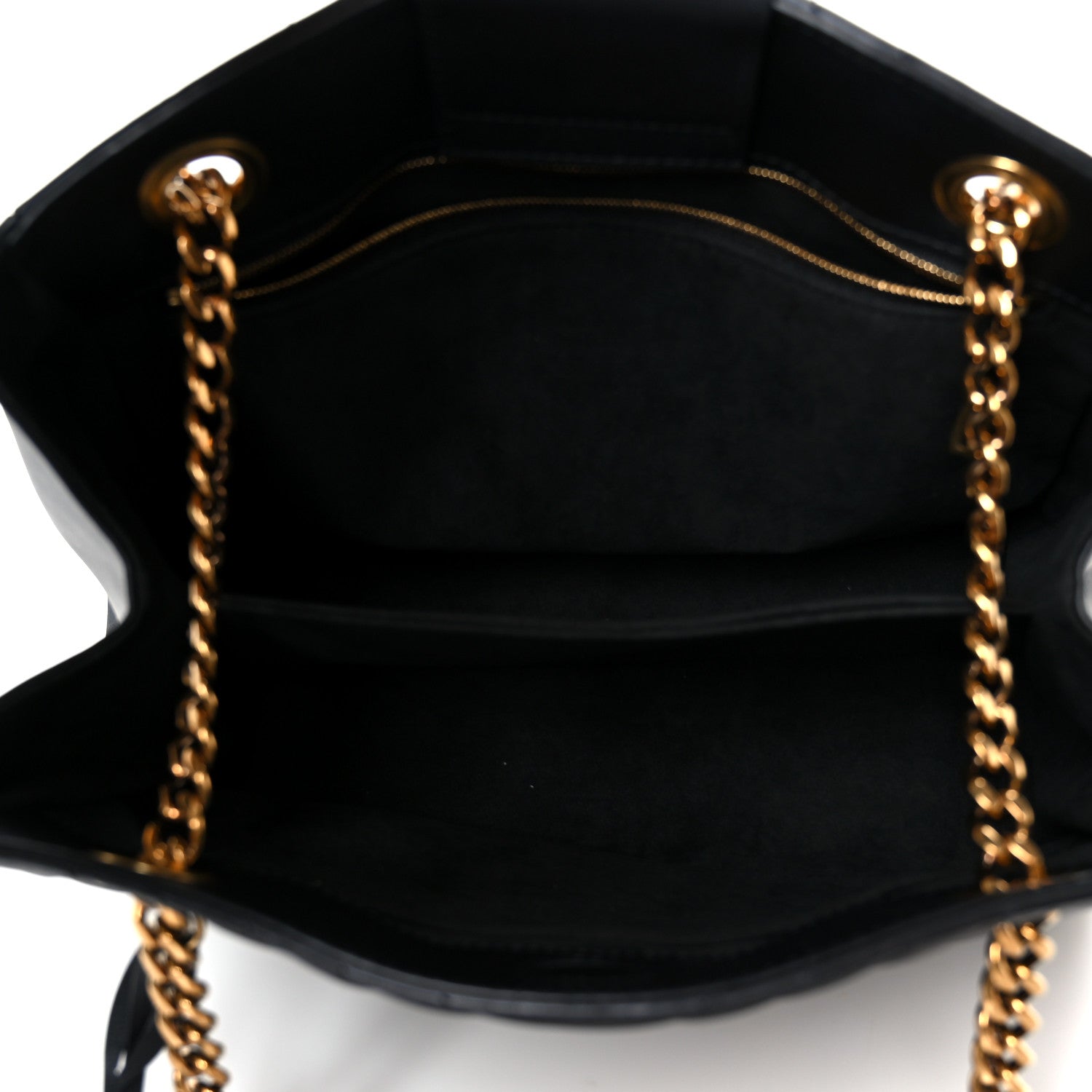Calfskin New Wave Chain Tote Black