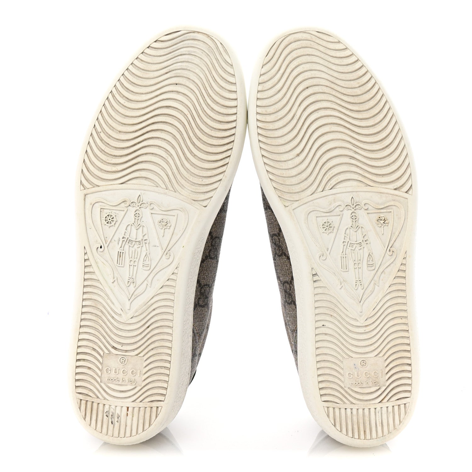 GG Supreme Monogram Boutique Ace Sneakers 35 Brown