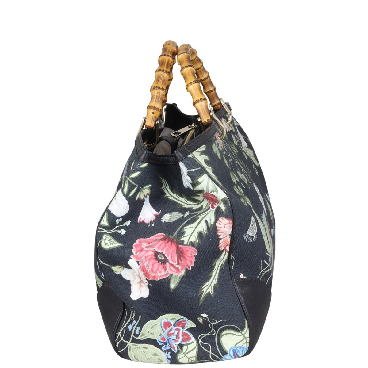 Gucci Flora Knight Bamboo Shopper Tote Large