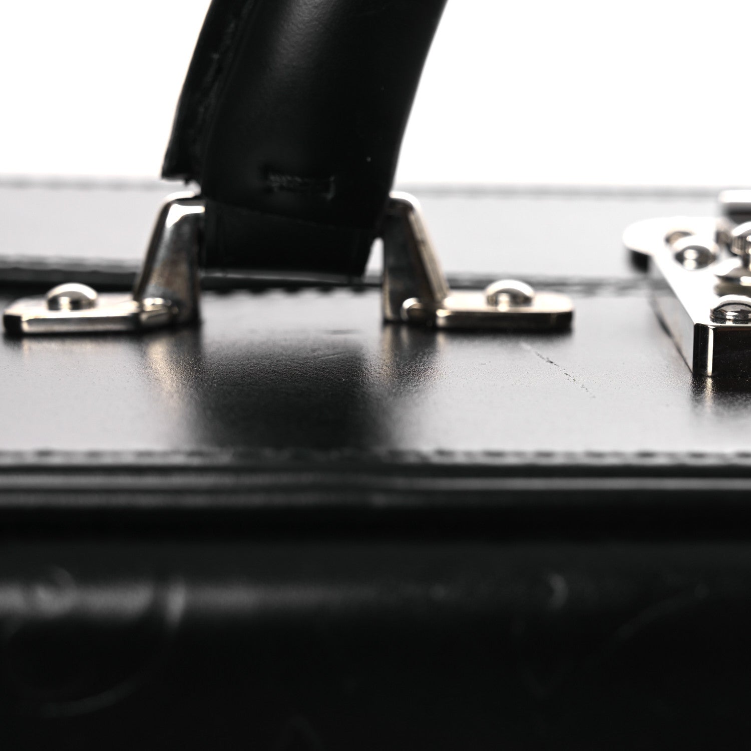 Monogram Glace Valisette MM Black