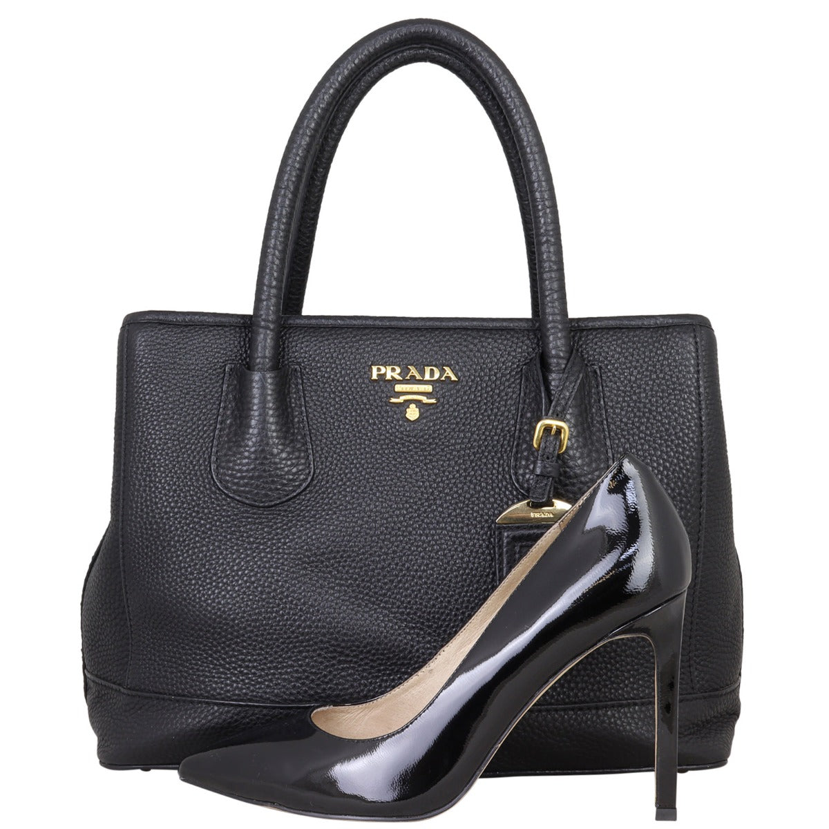 Prada Vitello Daino Two Way Tote