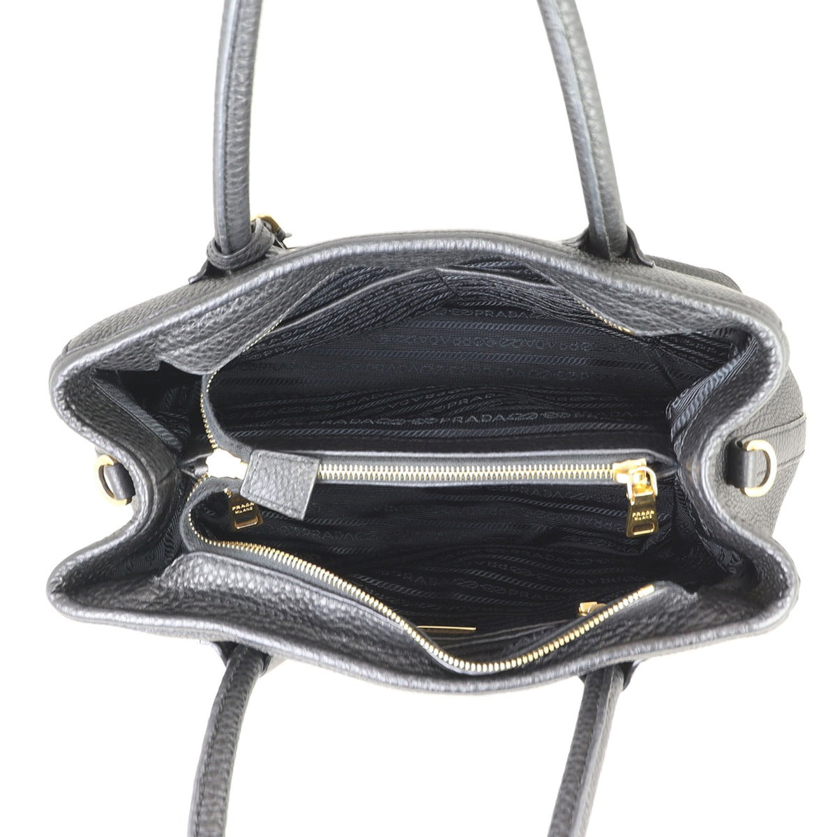 Prada Vitello Daino Two Way Tote