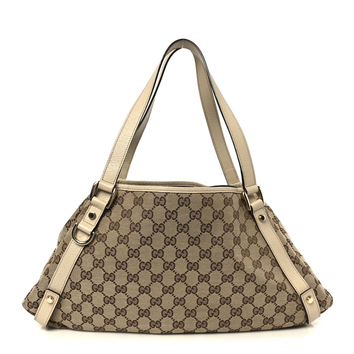 Monogram Medium Abbey Shoulder Bag Off White