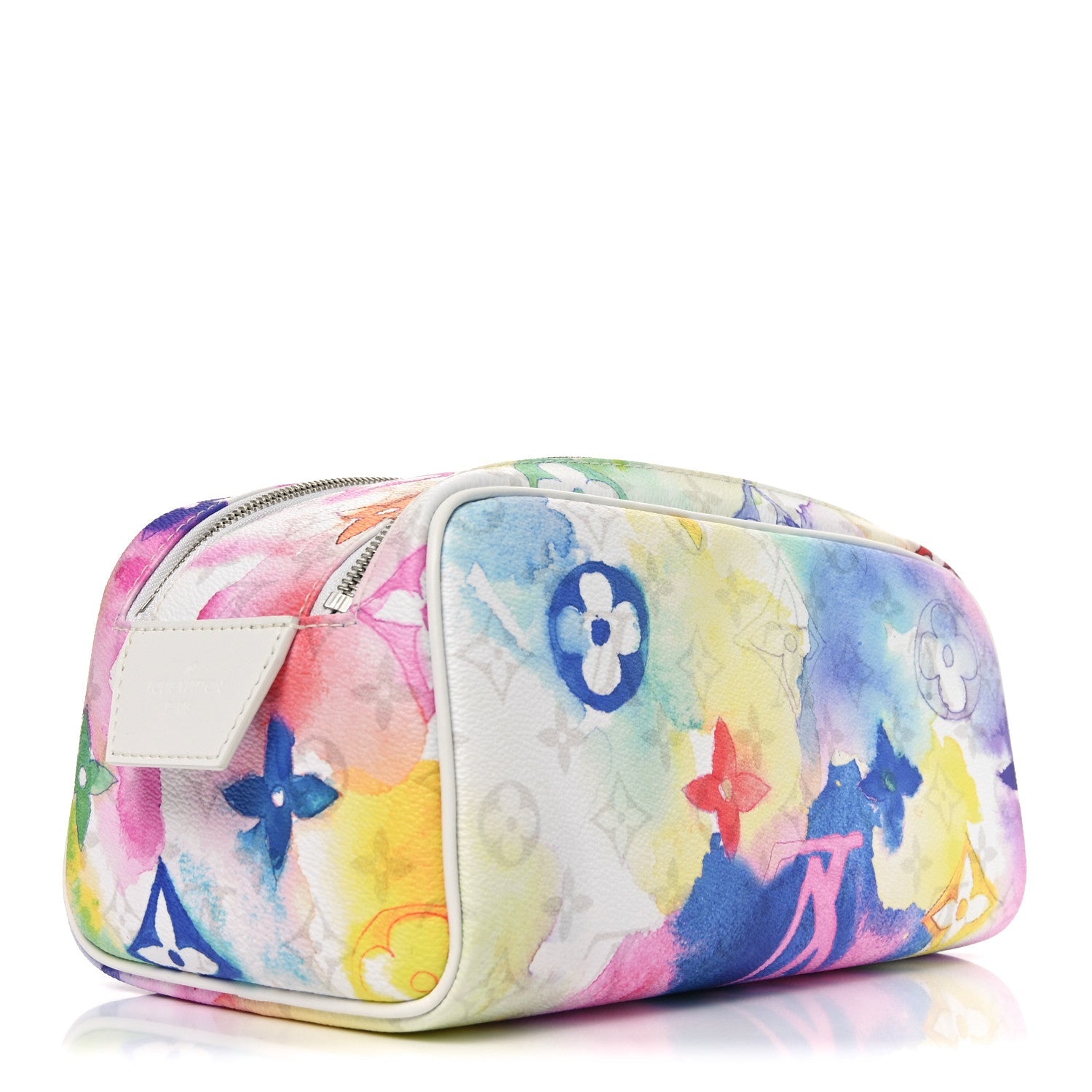Monogram Watercolor Dopp Kit Toilet Pouch Multicolor